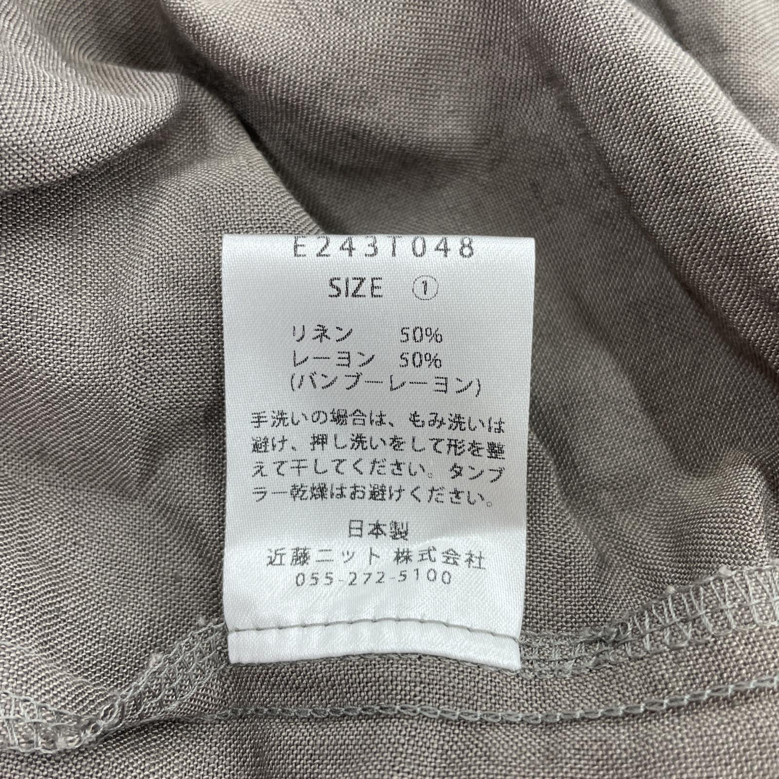 その他アウター evam eva bamboo linen jacket 1 1 グレー