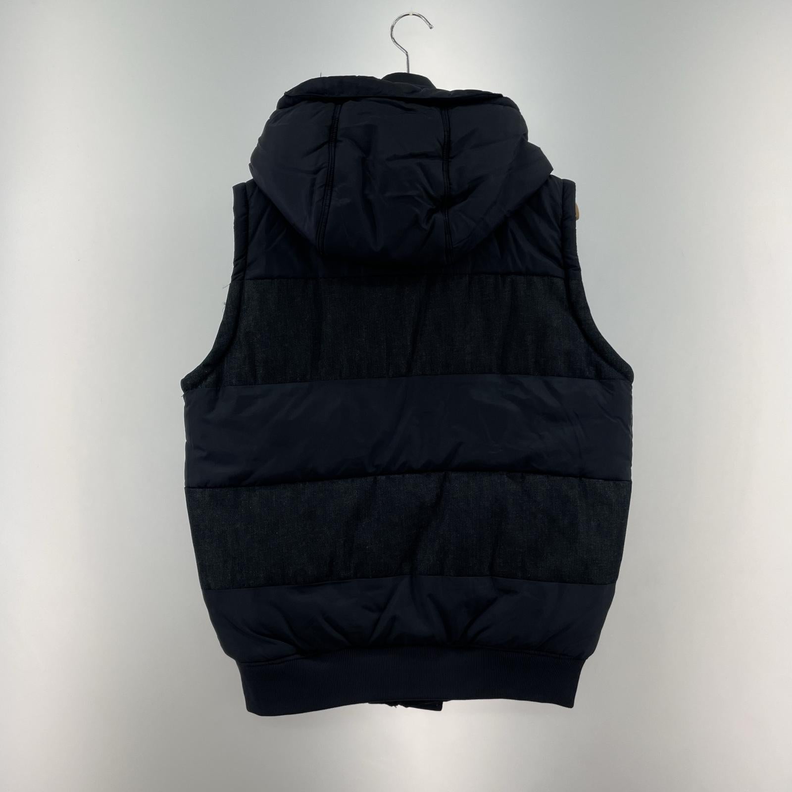 その他アウター G-STAR RAW フード付き ダウンベスト 紺 L ネイビー