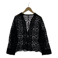 その他トップス plage R'IAM レースミニシャツ 黒 36 ブラック