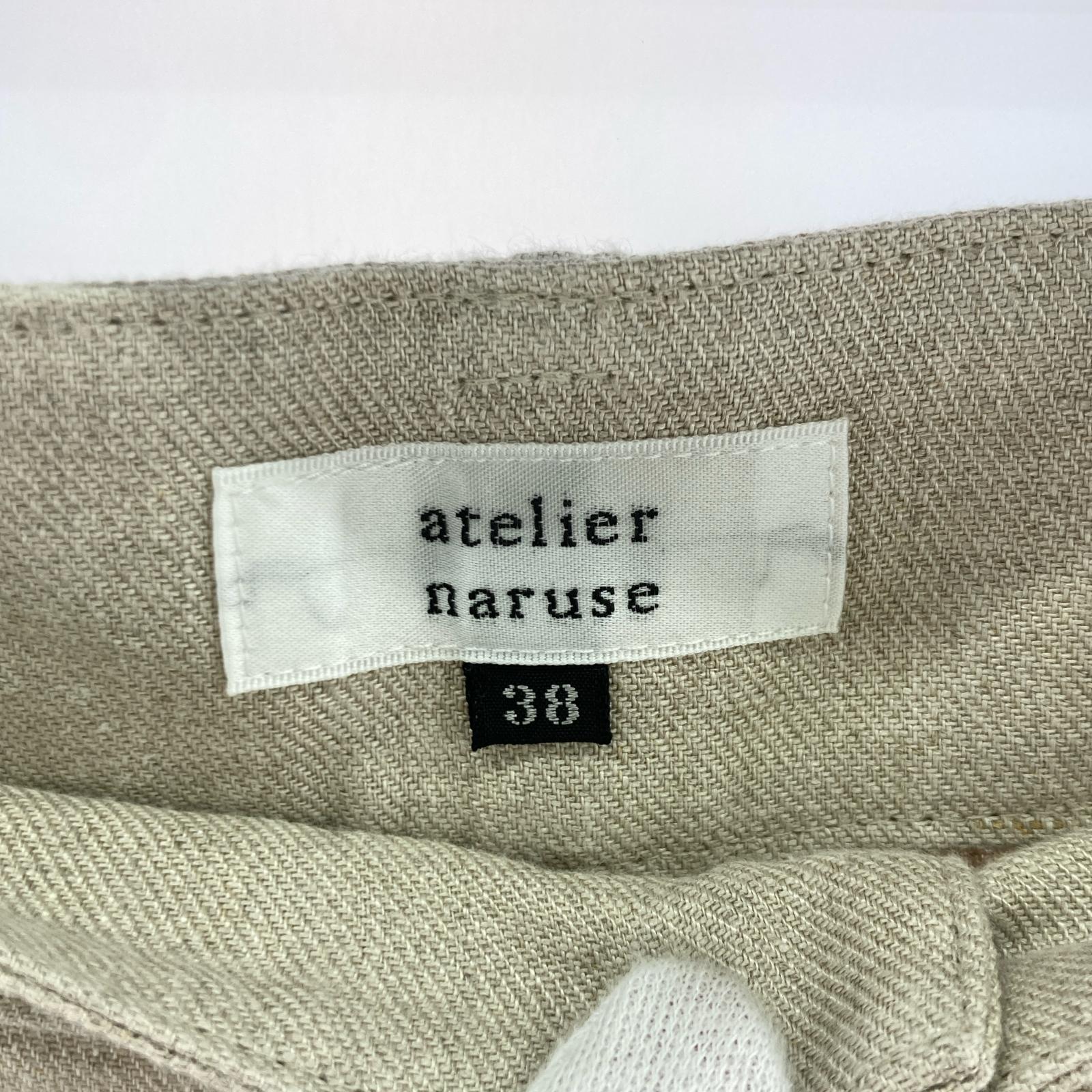その他ボトムス atelier naruse リネンパンツ 38 ベージュ