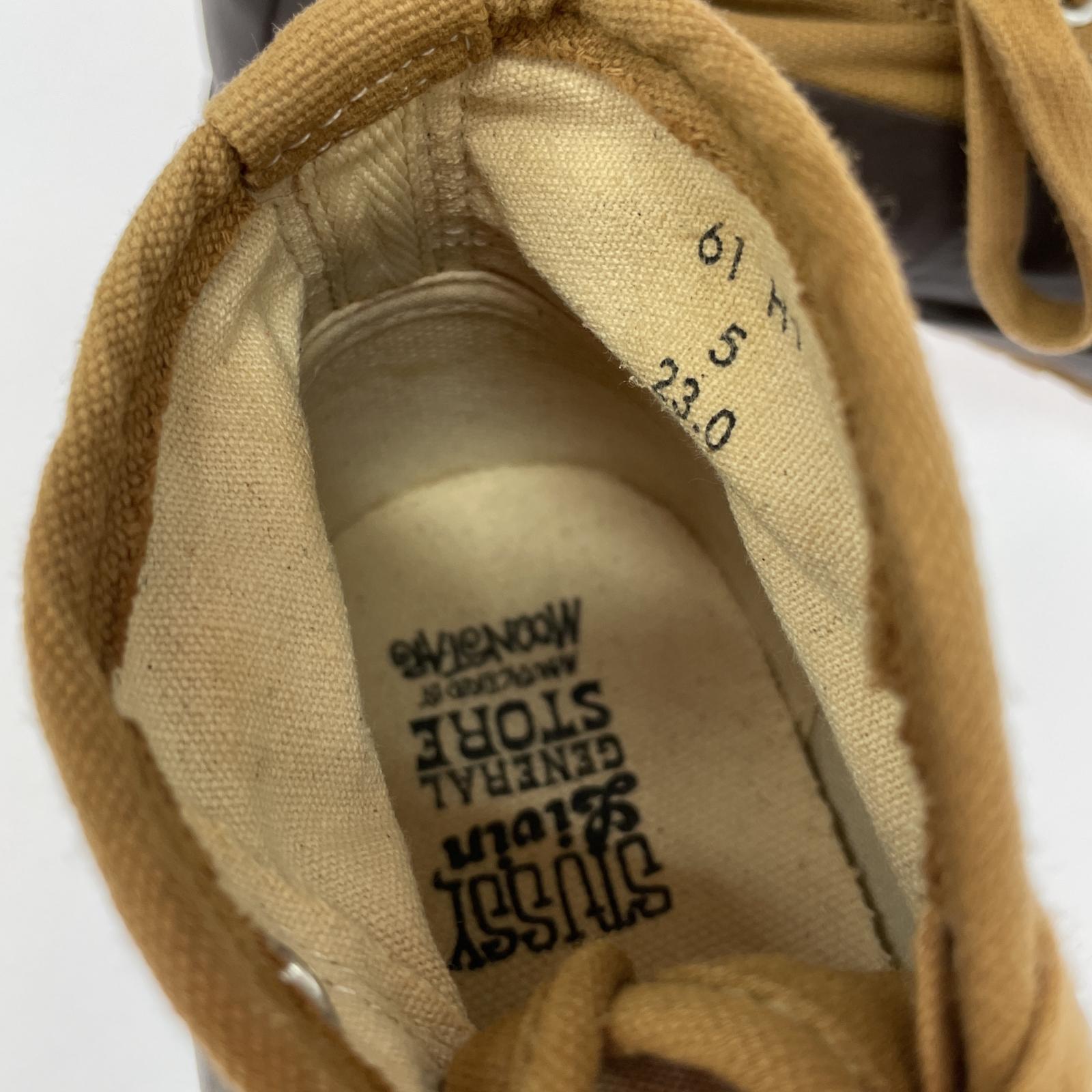 その他靴 STUSSY×MOONSTAR スニーカー ブラウン (23.0) 23cm (US5 UK4 1/2 EU36)
