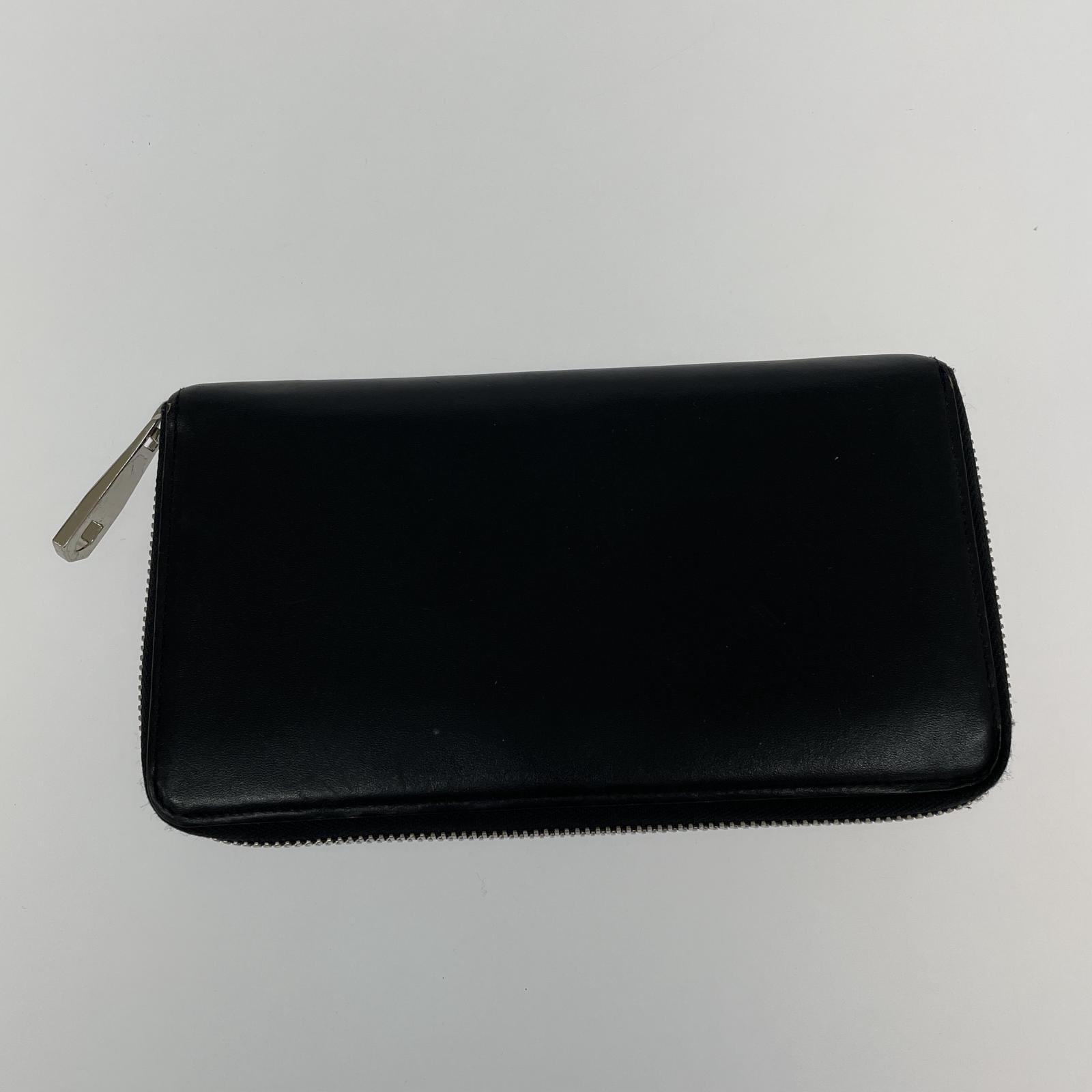コインケース BLACK LABEL CRESTBRIDGE ラウンドジップウォレット ブラック