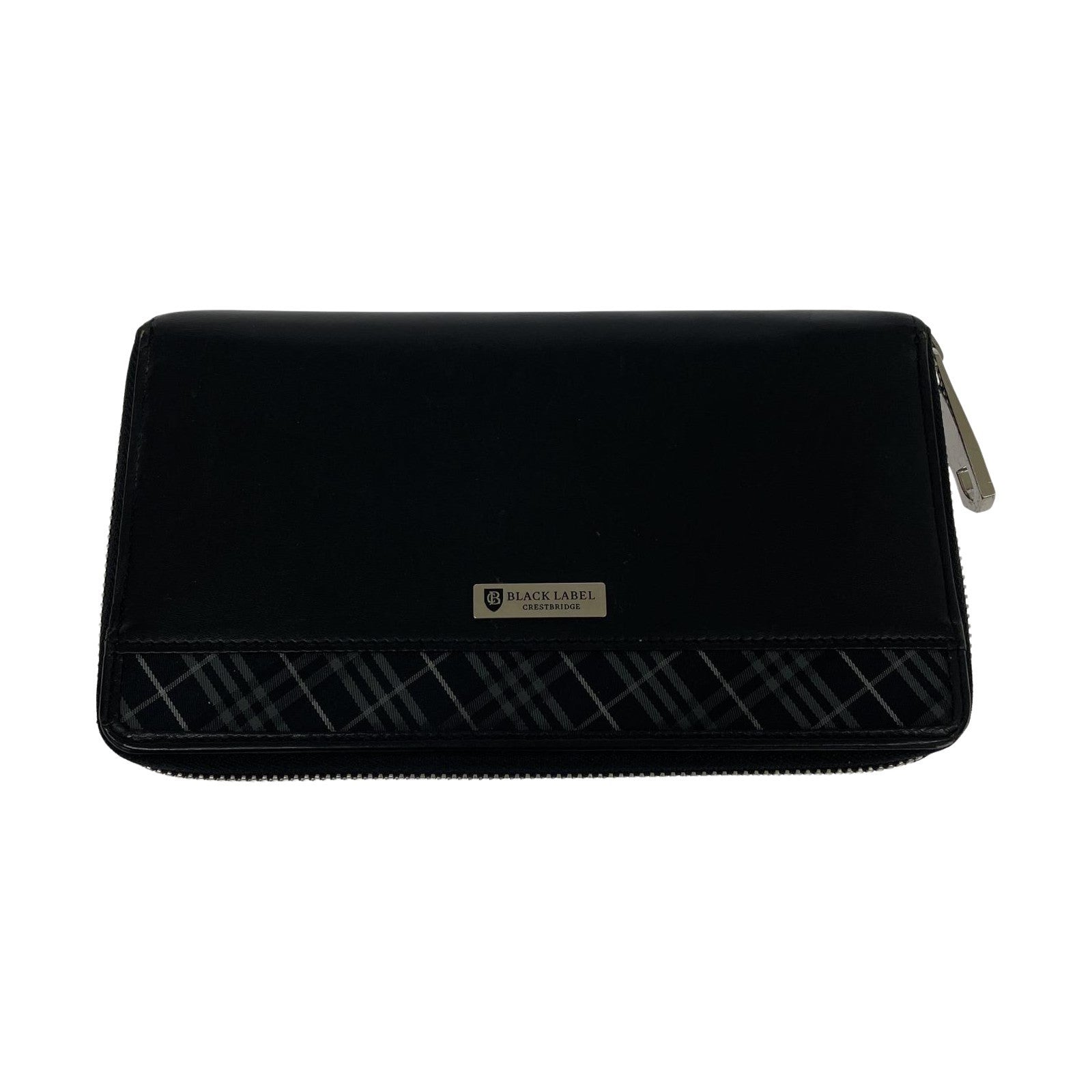 コインケース BLACK LABEL CRESTBRIDGE ラウンドジップウォレット ブラック