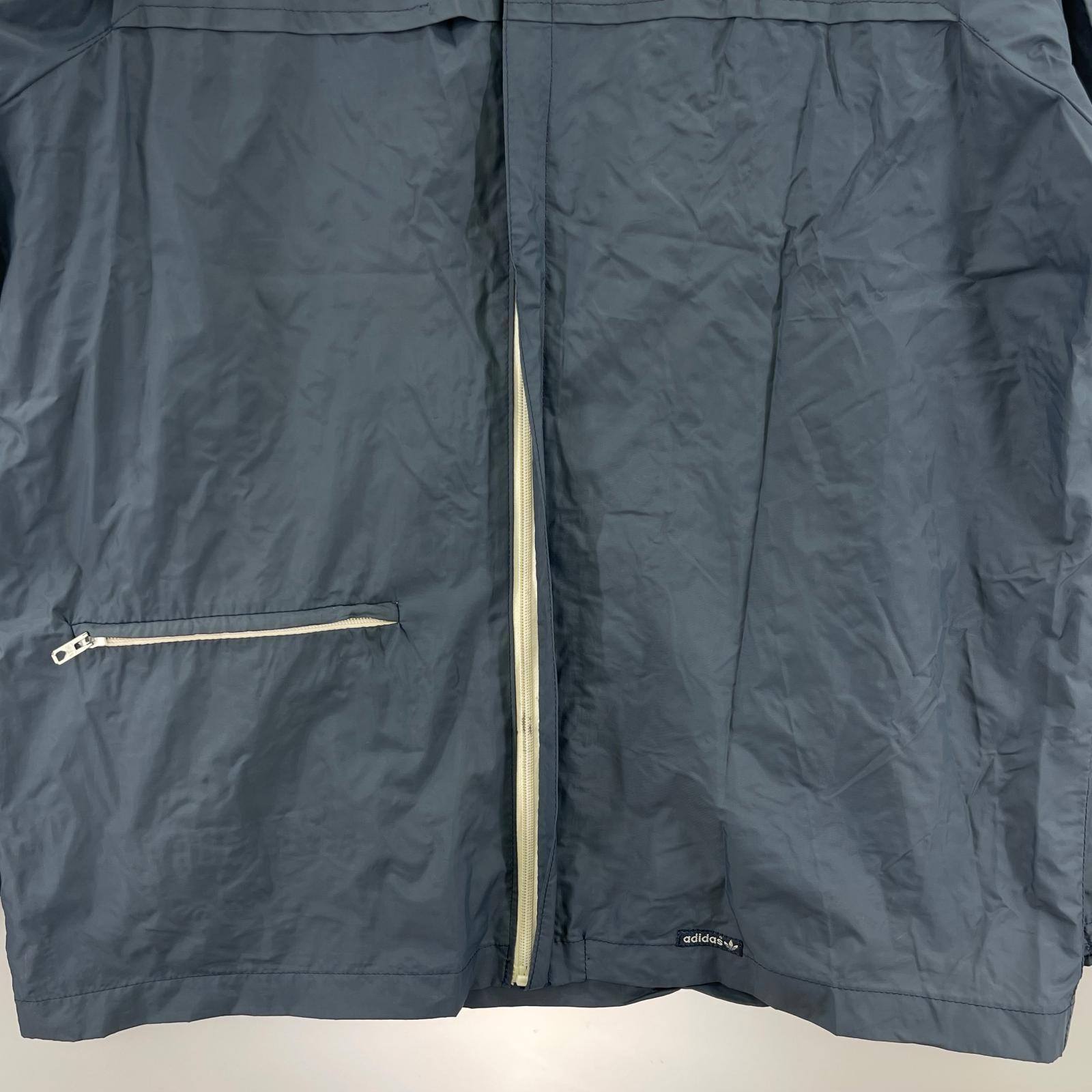 ジャケット 70s adidas Nylon Hooded Jacket BLU VENTEX社製 ブルー