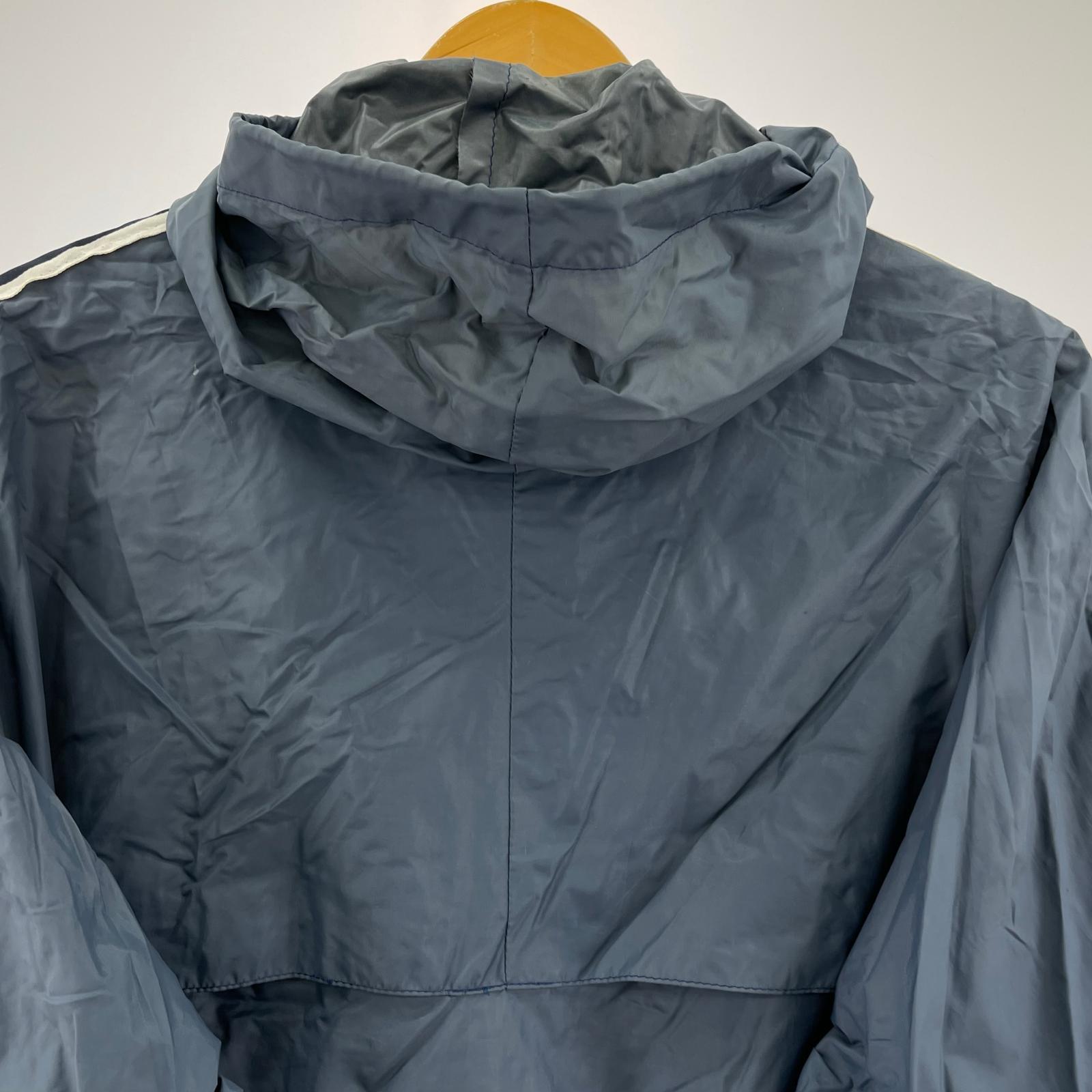 ジャケット 70s adidas Nylon Hooded Jacket BLU VENTEX社製 ブルー