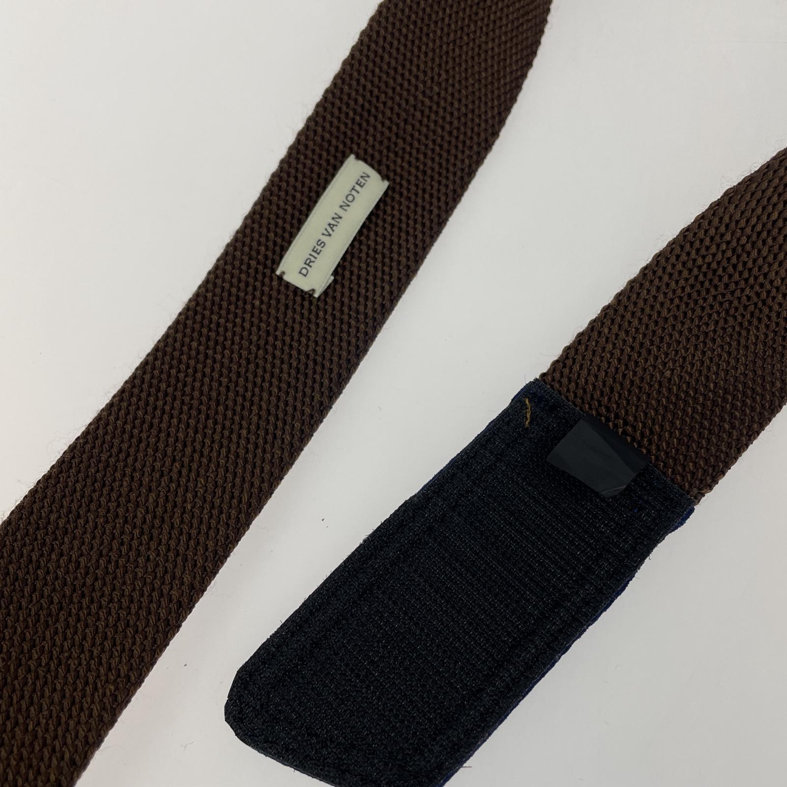 その他アクセサリー DRIES VAN NOTEN ベルト(80)ブラウン