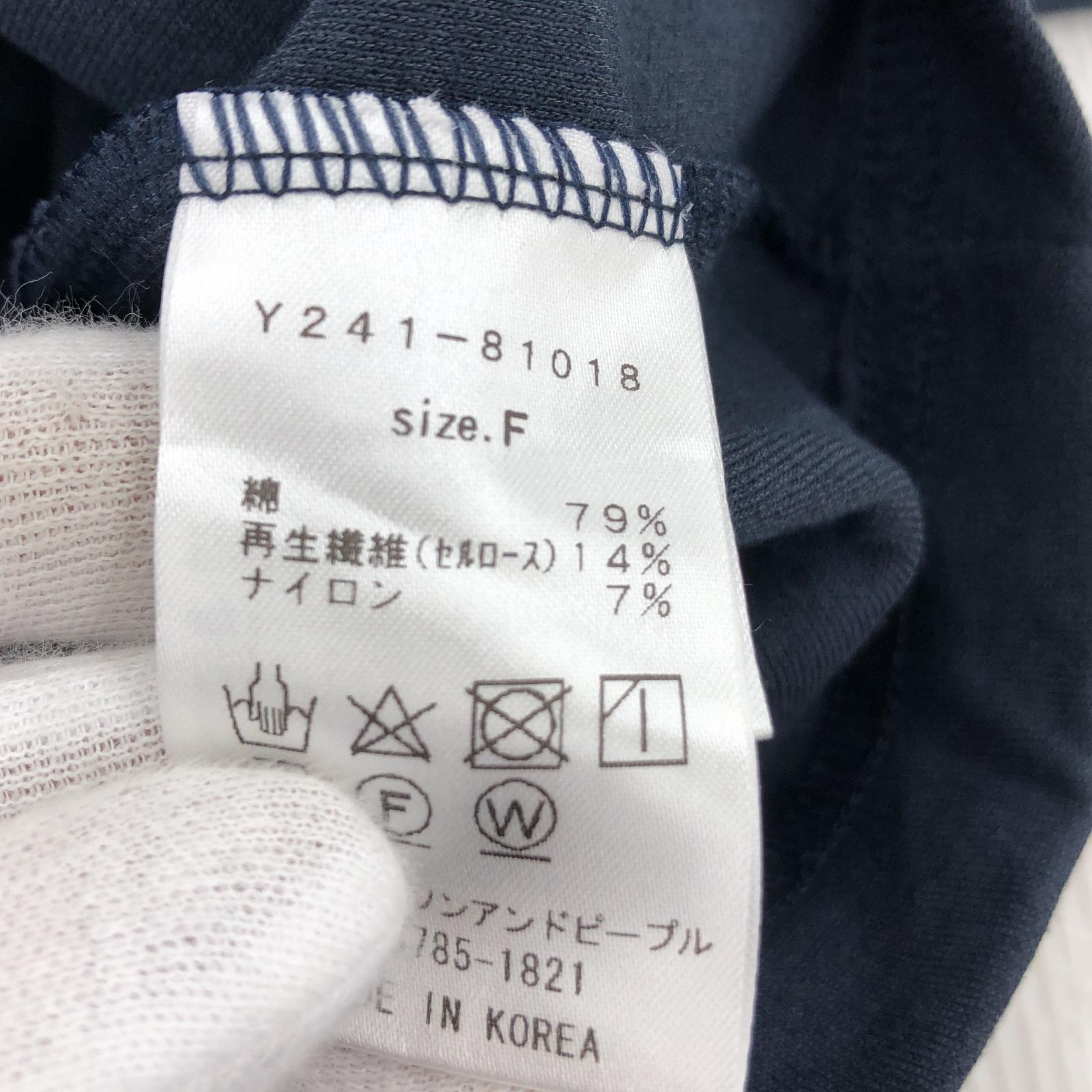 その他トップス YENN/イエン/SSデザインカットソー フリー ネイビー