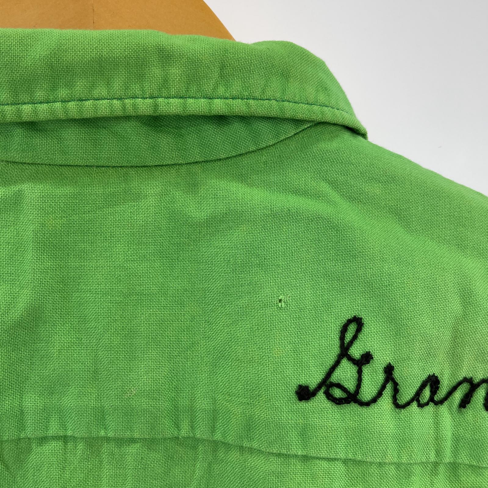 長袖シャツ 60s Hilton Bowling shirt GRN