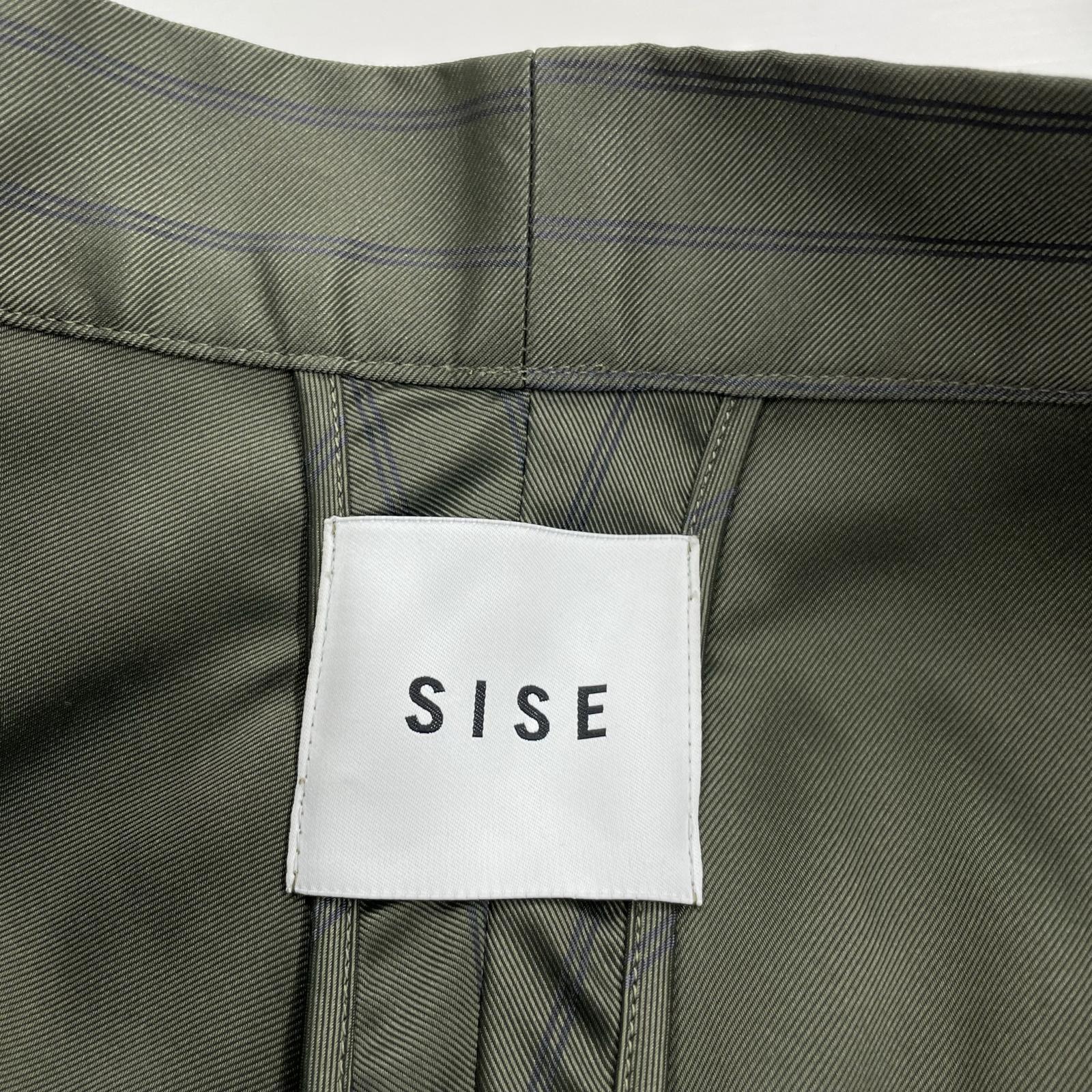 その他ボトムス SISE ストライプラップパンツ(1) 1 カーキ