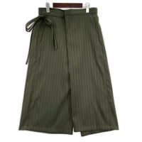 その他ボトムス SISE ストライプラップパンツ(1) 1 カーキ