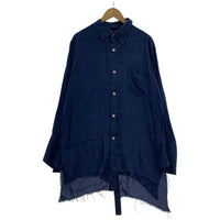 その他トップス sulvam DOUBLE OPEN SHIRT/S S ネイビー