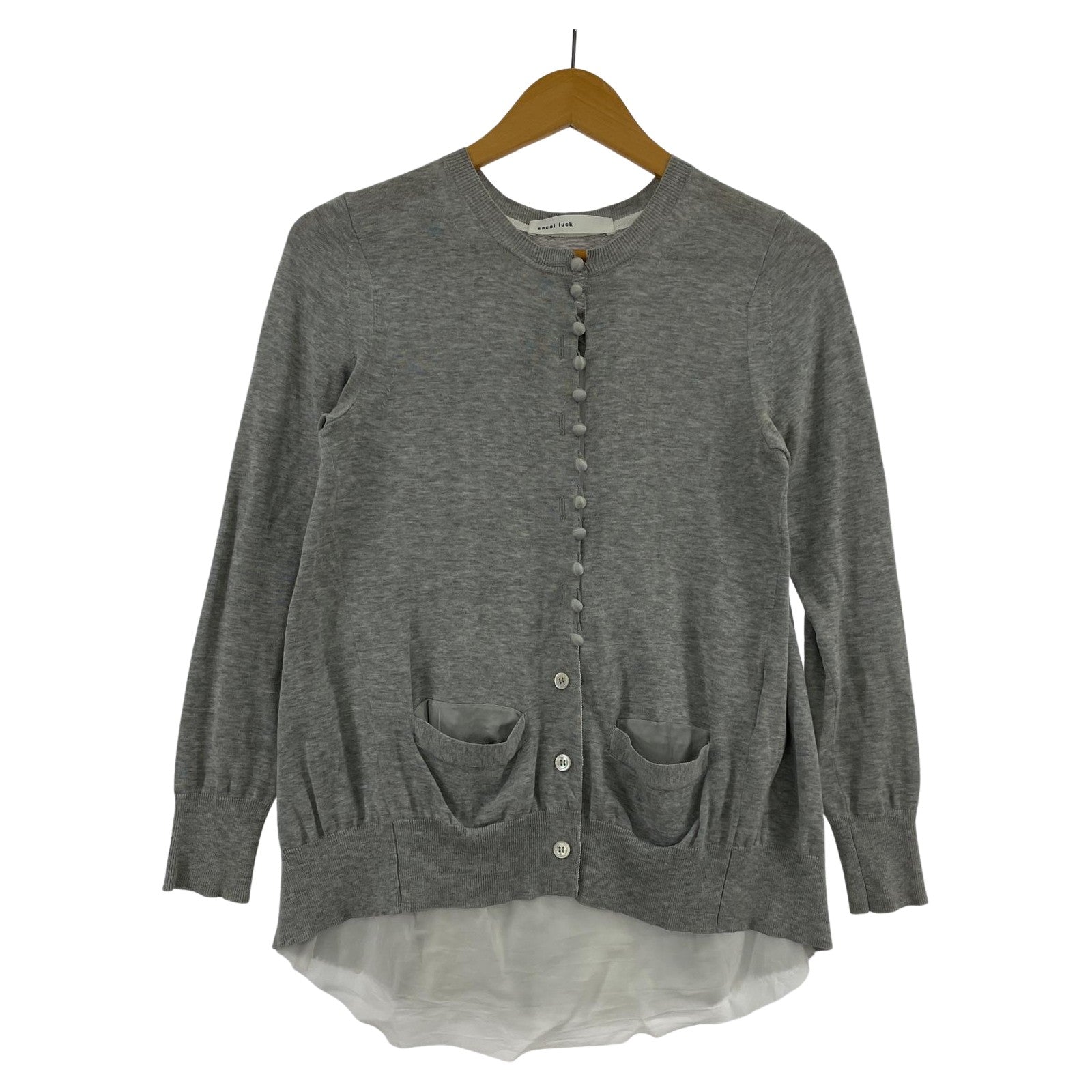 その他トップス sacai luck カーディガン 1 グレー