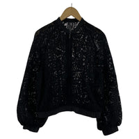 その他アウター Sov. リーフレースブルゾン BLK フリー ブラック
