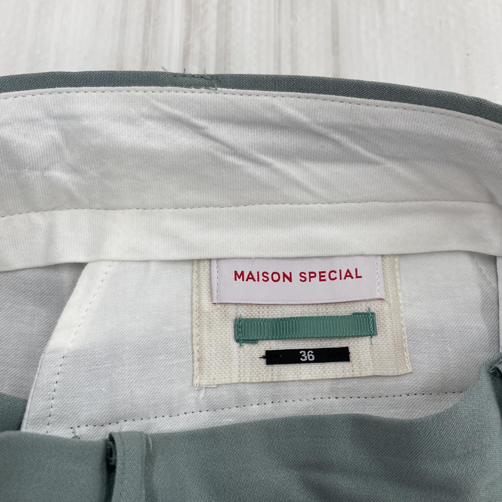 その他ボトムス MAISON SPECIAL タックワイドパンツ W26 36