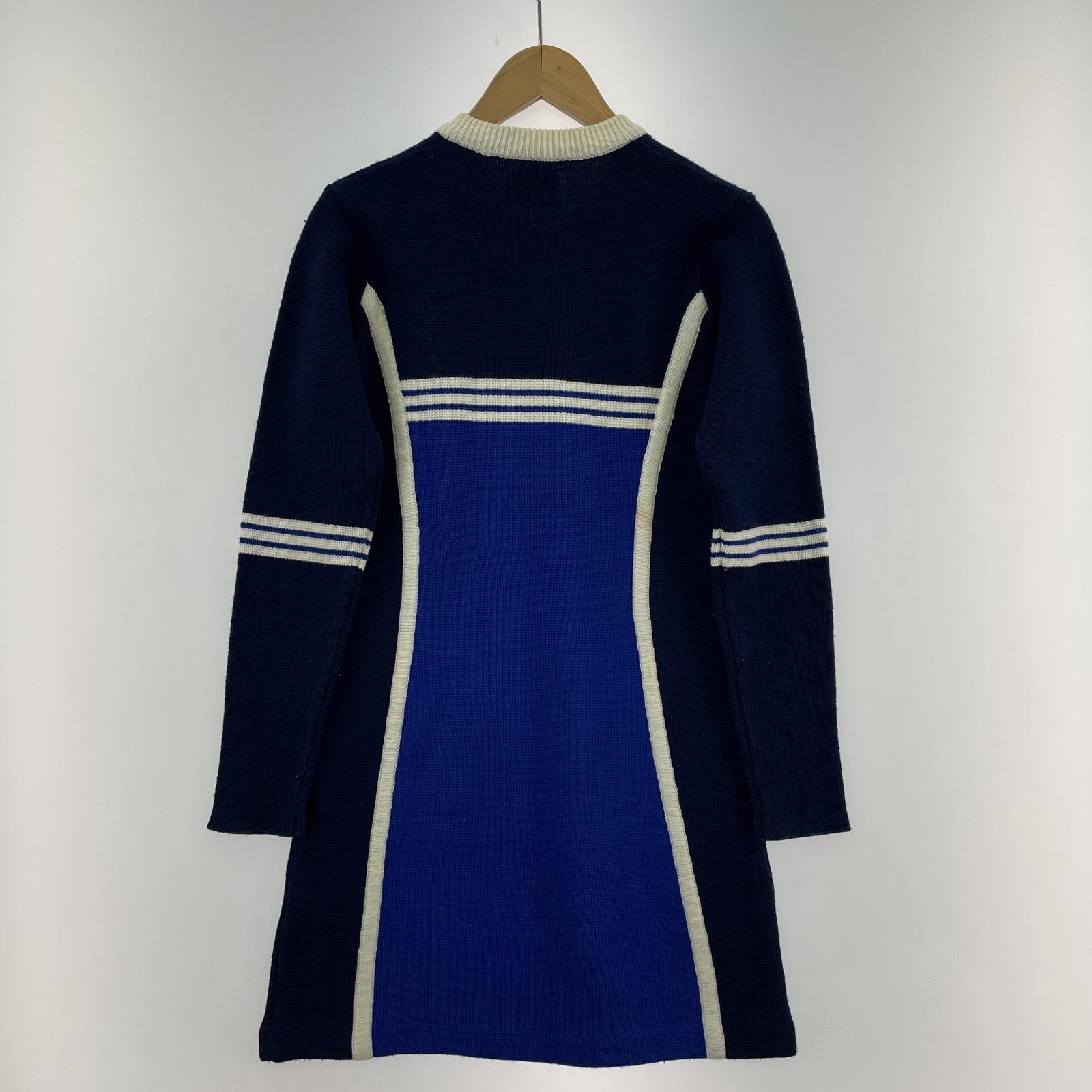 その他トップス 90s adidas デサント製 ニットワンピース M M ブルー