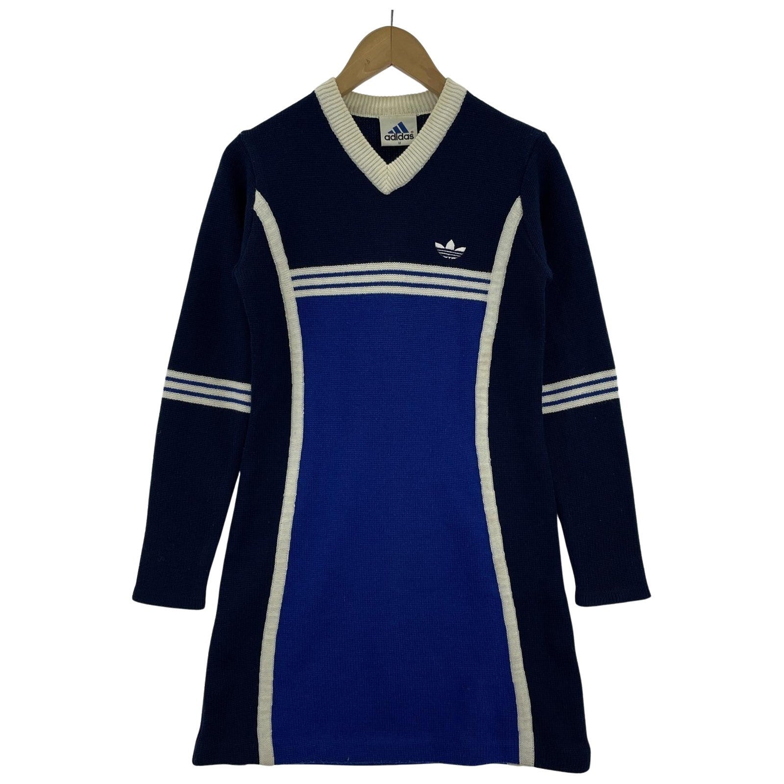 その他トップス 90s adidas デサント製 ニットワンピース M M ブルー
