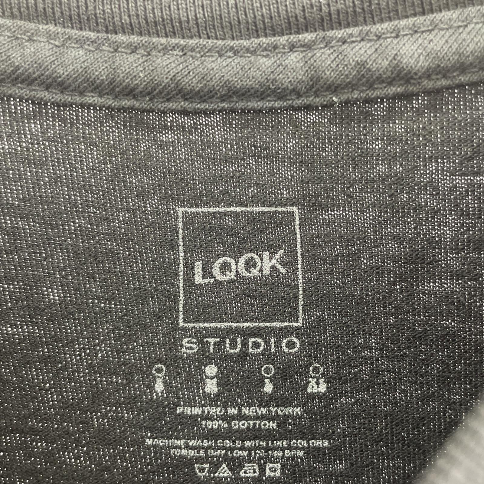 その他トップス LQQK STUDIO S/S Hazard Logo Te M ブラック