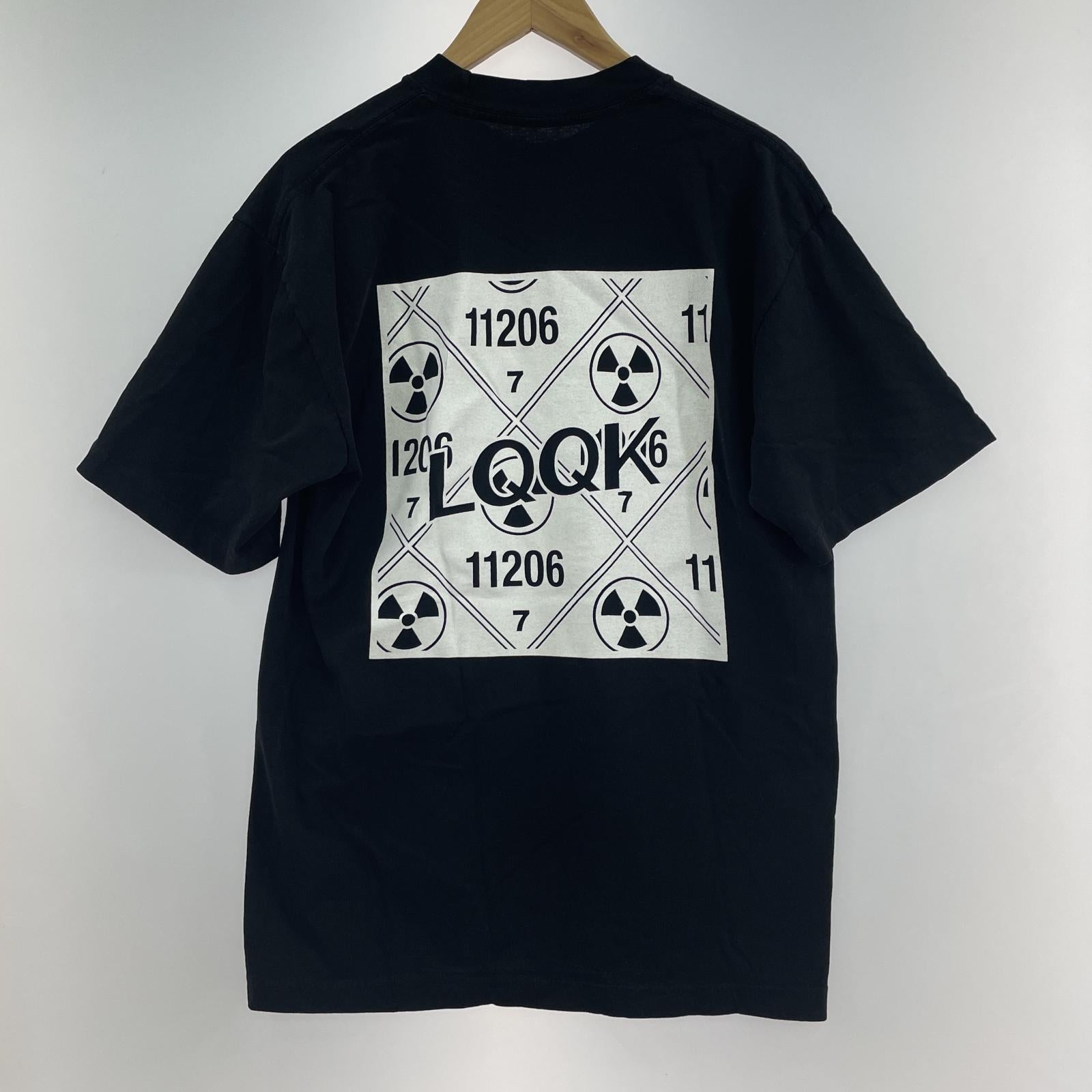 その他トップス LQQK STUDIO S/S Hazard Logo Te M ブラック