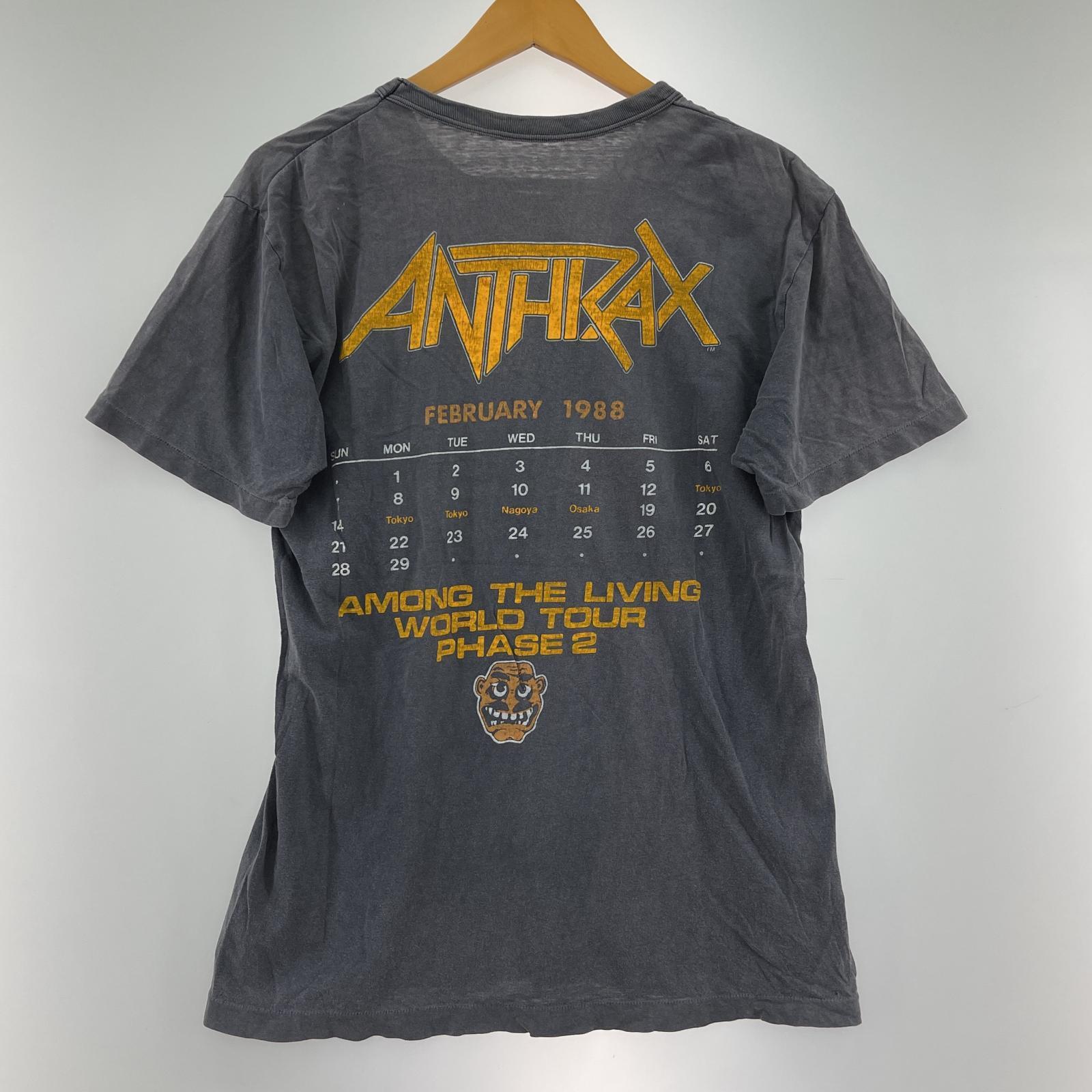 その他トップス ANTHRAX 80s ジャパンツアー S/Sカットソー グレー
