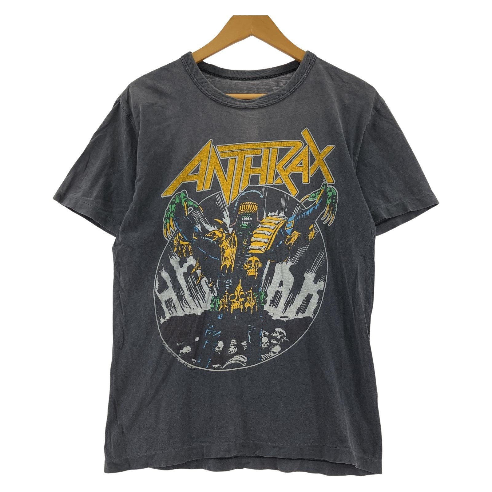 その他トップス ANTHRAX 80s ジャパンツアー S/Sカットソー グレー