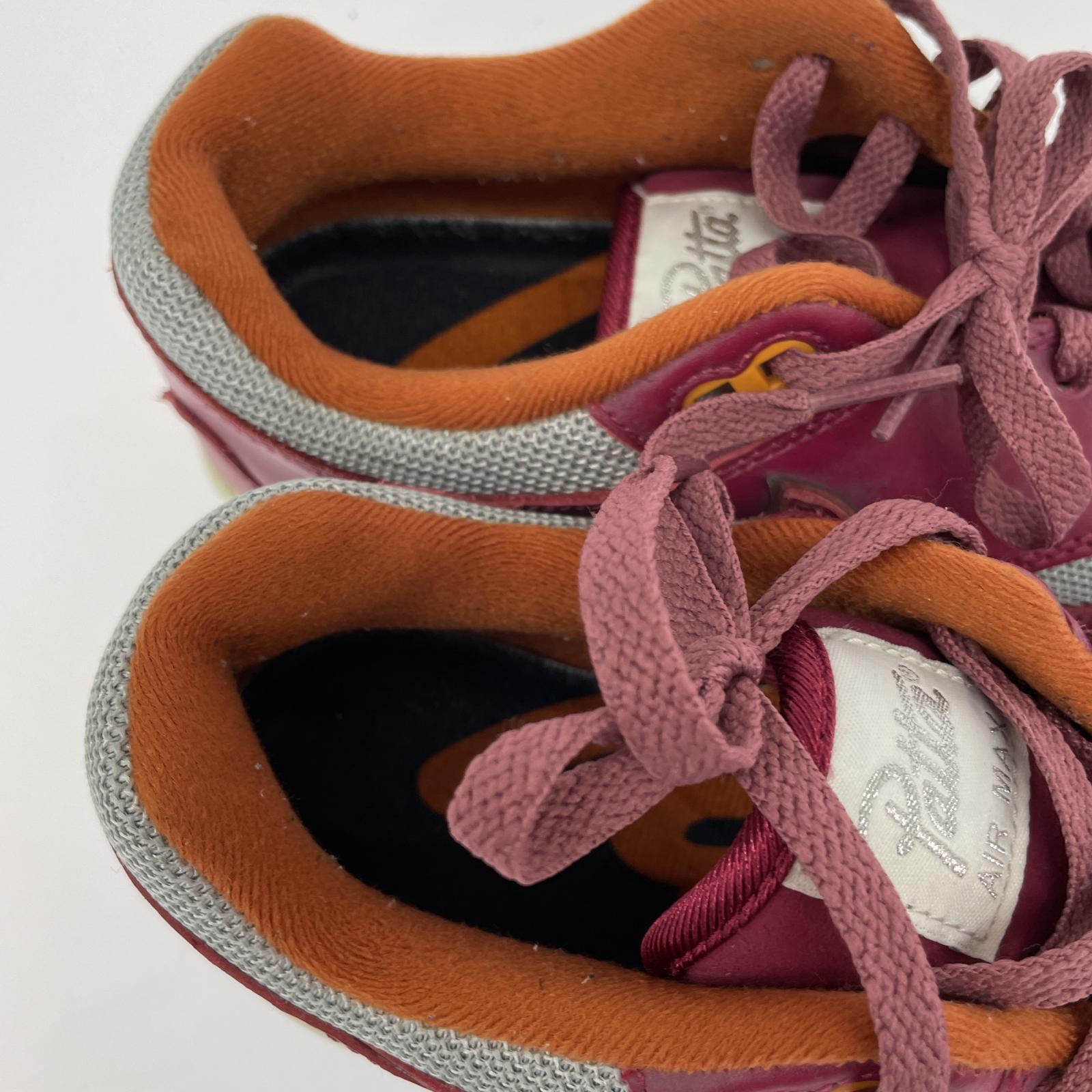 スニーカー Patta×Nike Air Max 1 Night Maroon 26.5cm (US8 1/2 UK8 EU43) レッド