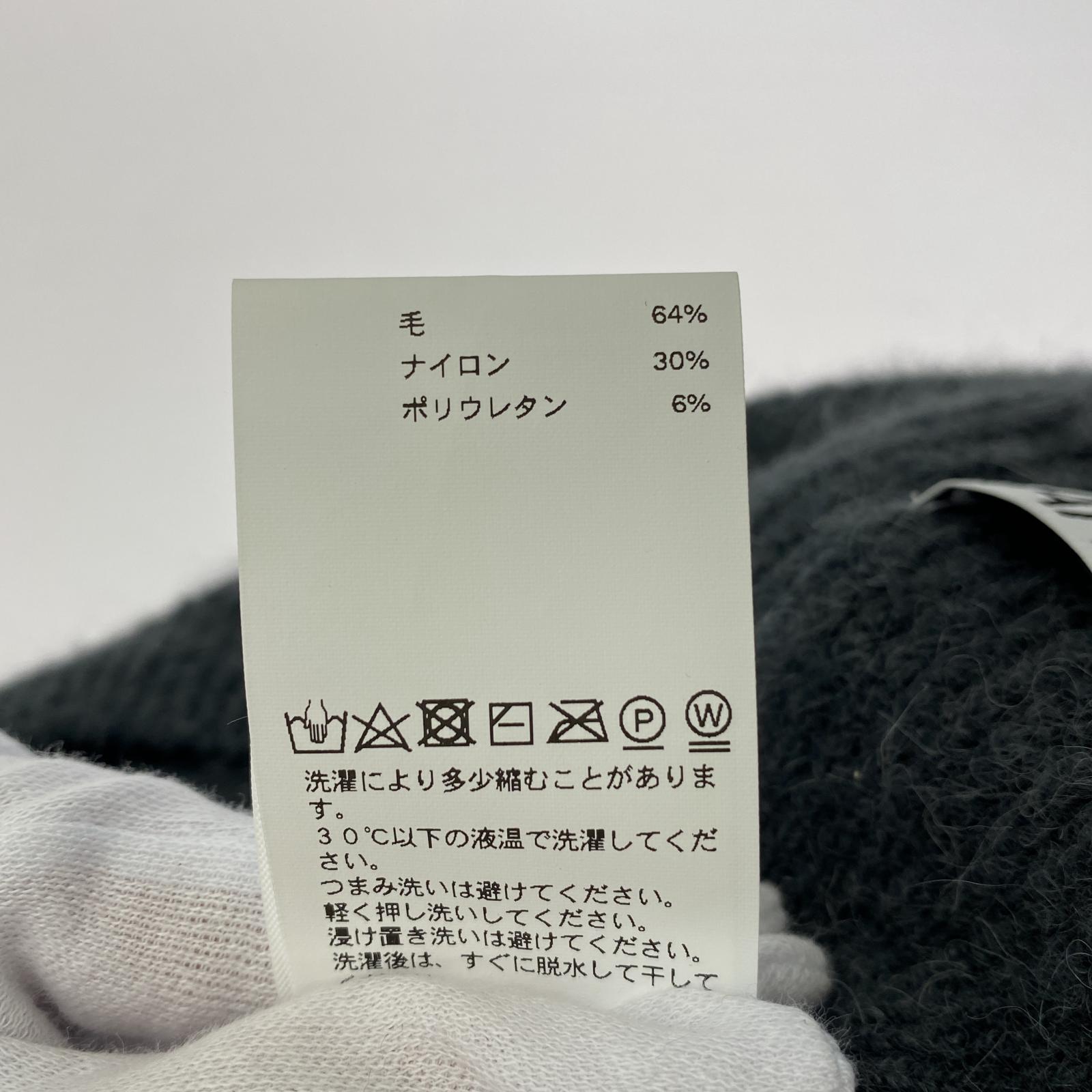 その他帽子 GANNI ニットベレー帽 M グレー
