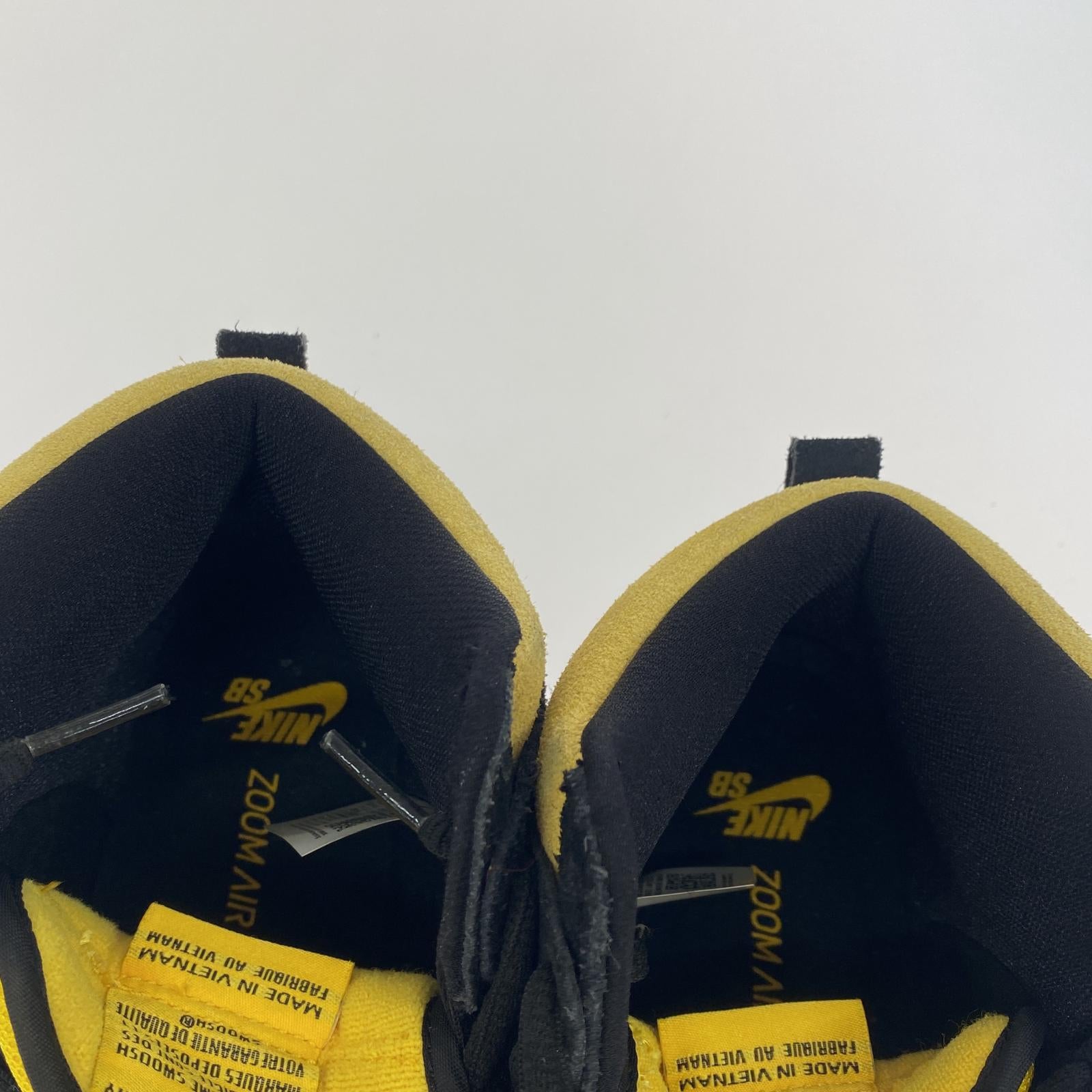 スニーカー NIKE SB DUNK HIGH MAIZE AND BLACK (25.5cm) 25.5cm (US7 1/2 UK7 EU41)
