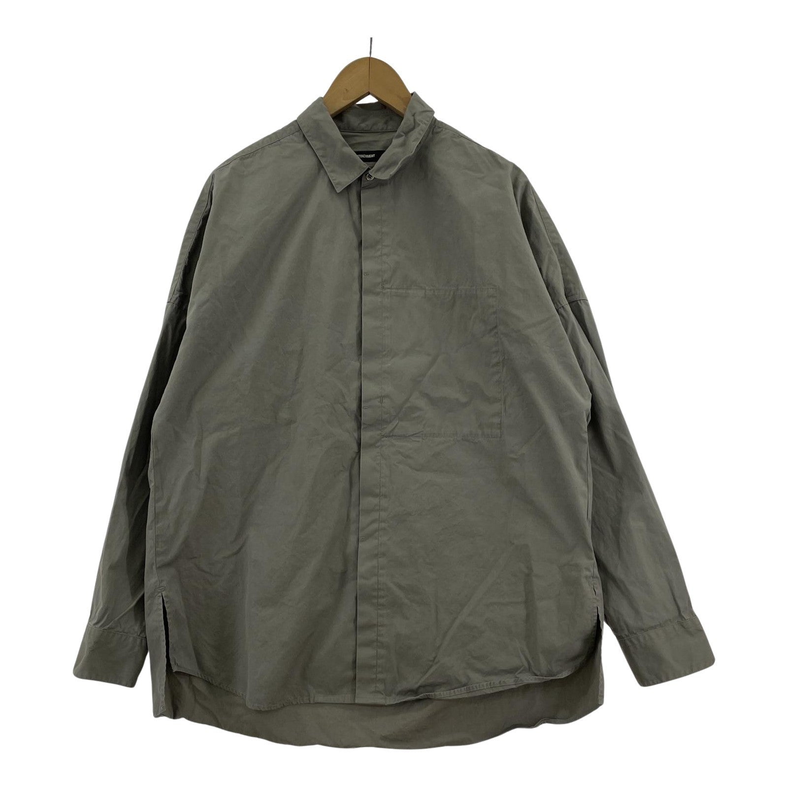 長袖シャツ ATTACHMENT L/Sシャツ グレー 2 グレー