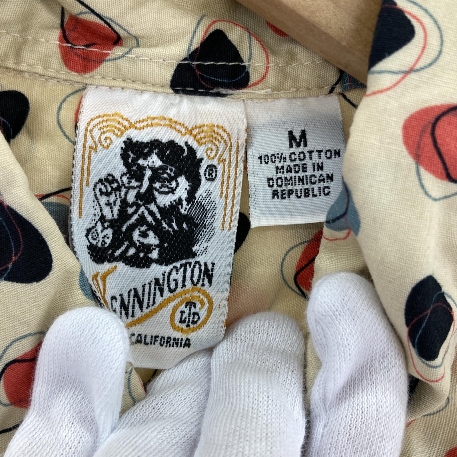 長袖シャツ KENNINGTON 半袖柄シャツ (M) ベージュ M ベージュ