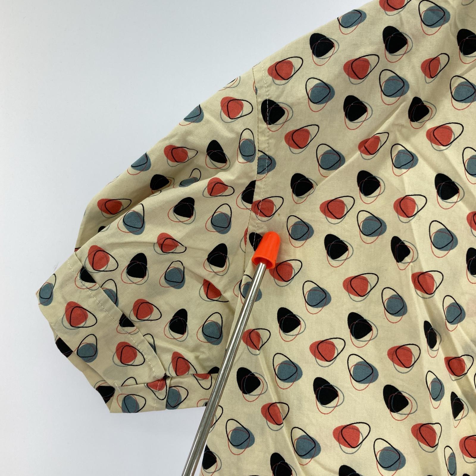 長袖シャツ KENNINGTON 半袖柄シャツ (M) ベージュ M ベージュ