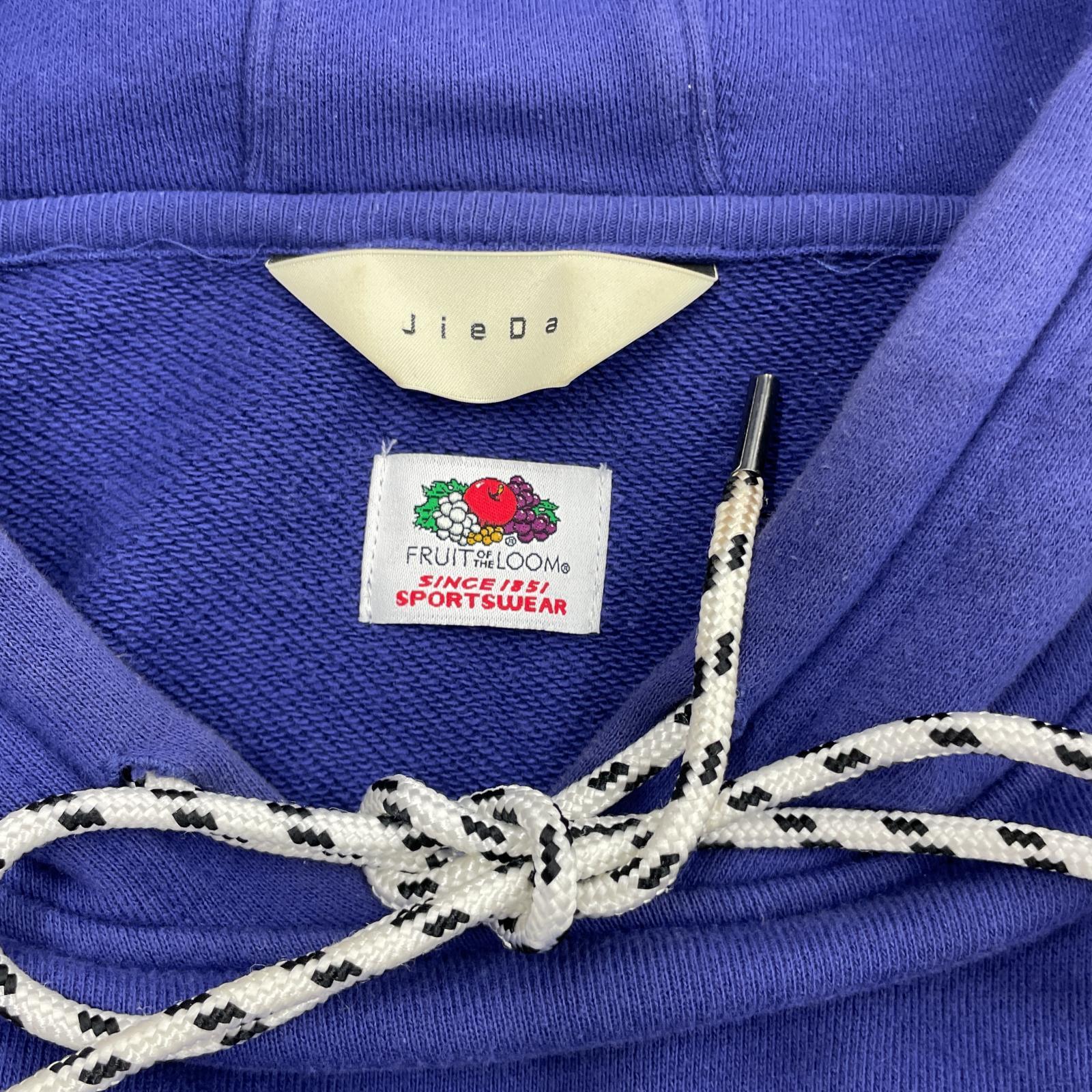 その他トップス Jieda×FRUIT OF THE LOOM 20AW L/SPOパーカー 1 BLU 1 パープル