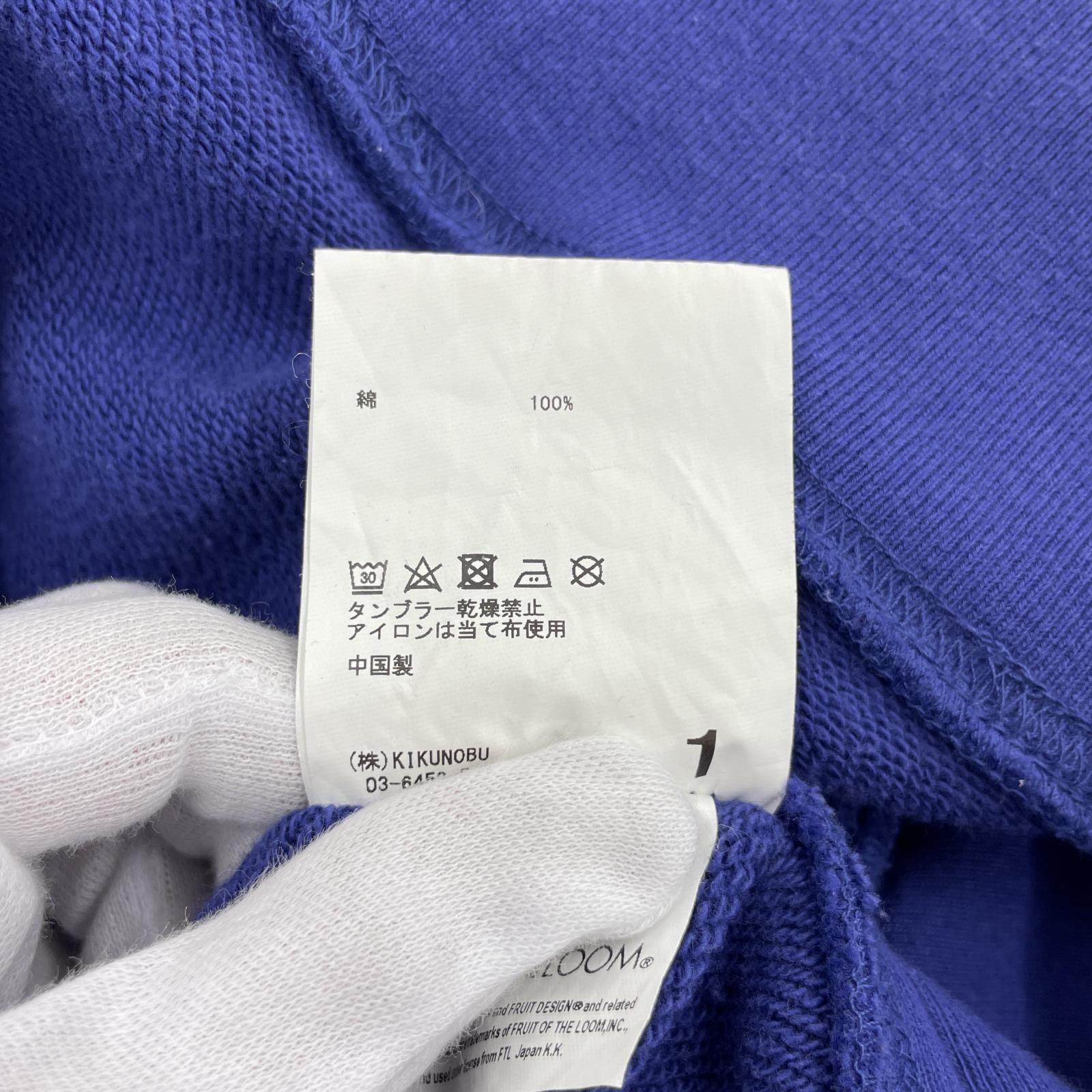 その他トップス Jieda×FRUIT OF THE LOOM 20AW L/SPOパーカー 1 BLU 1 パープル