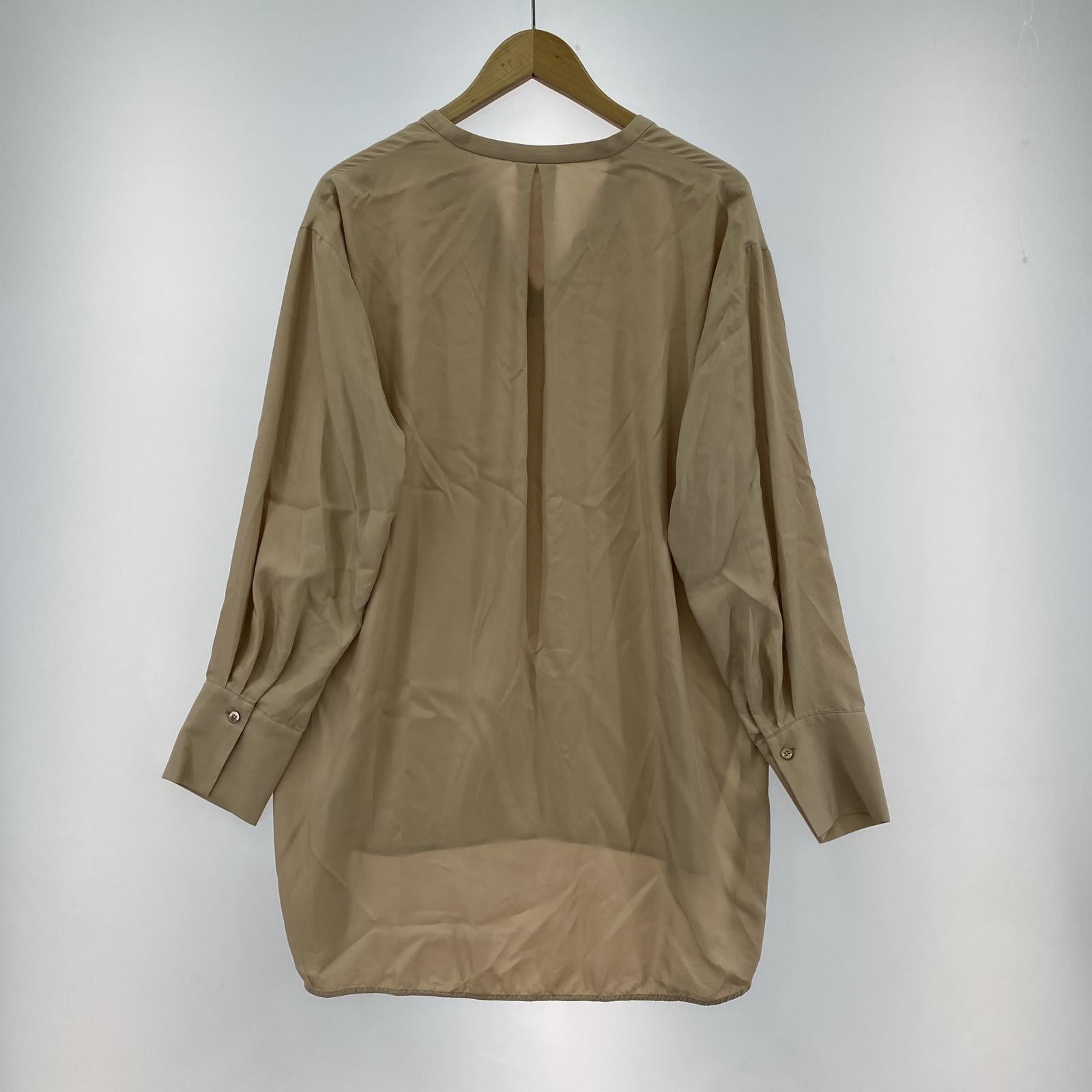 その他トップス IENA Cu/PE ロングシャツブラウス FREE 2 ベージュ