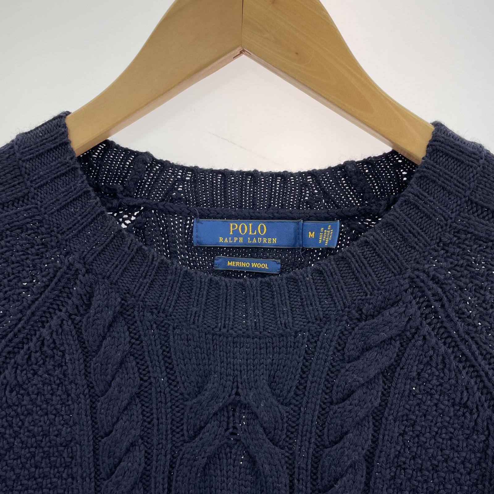 ワンピース POLO RALPH LAUREN ケーブルニットワンピ M