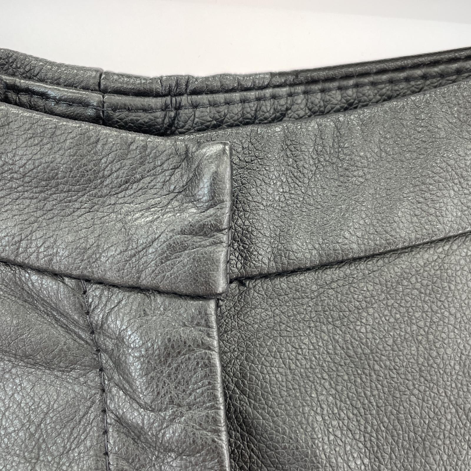 その他ボトムス OLD GOLDEN LEATHER フレアレザーパンツ W26 SS ブラック