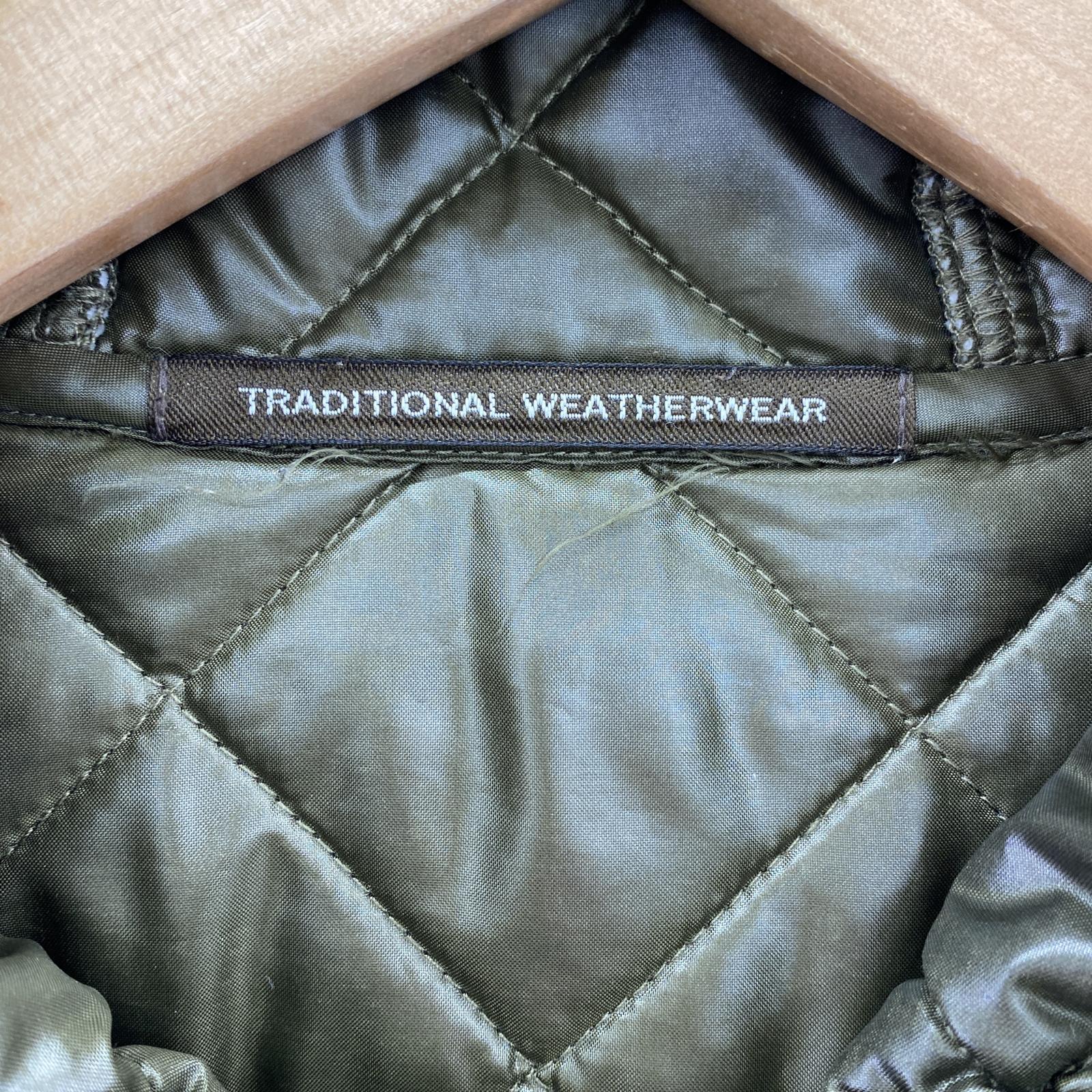 その他アウター Traditional Weatherwear キルティングフーディジャケット 38 グリーン