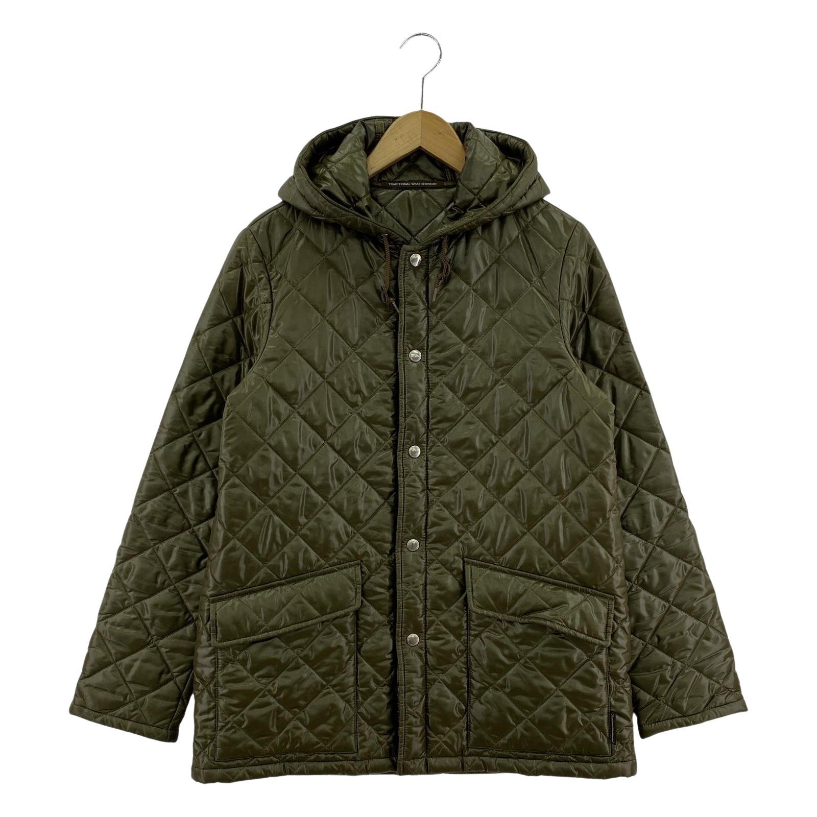 その他アウター Traditional Weatherwear キルティングフーディジャケット 38 グリーン