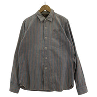 長袖シャツ SUGAR CANE シャツ チェック ブルー M グレー