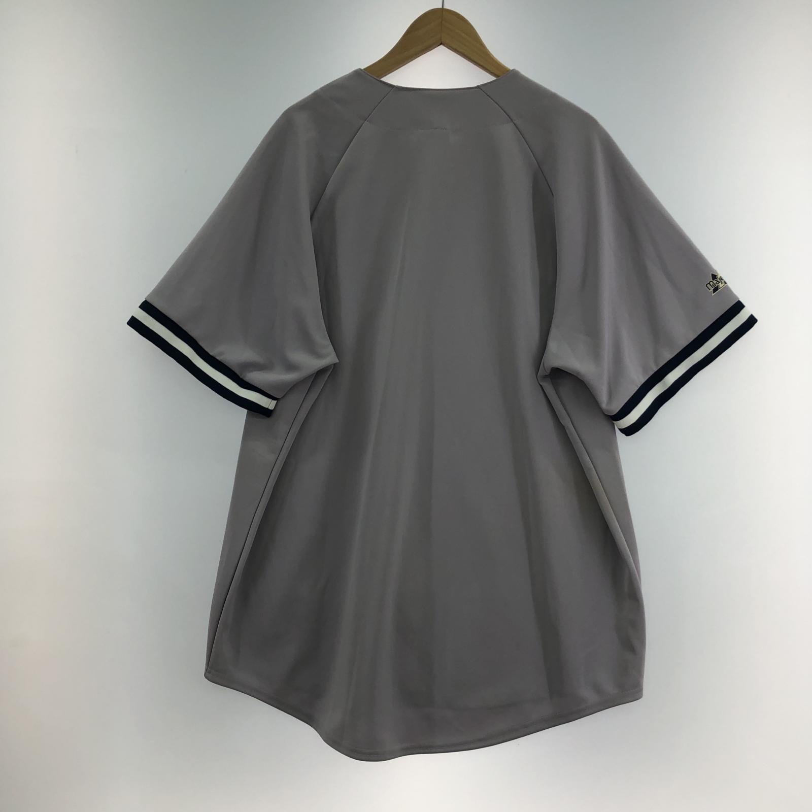 長袖シャツ Majestic SS NEW YORK YANKEES ケ グレー