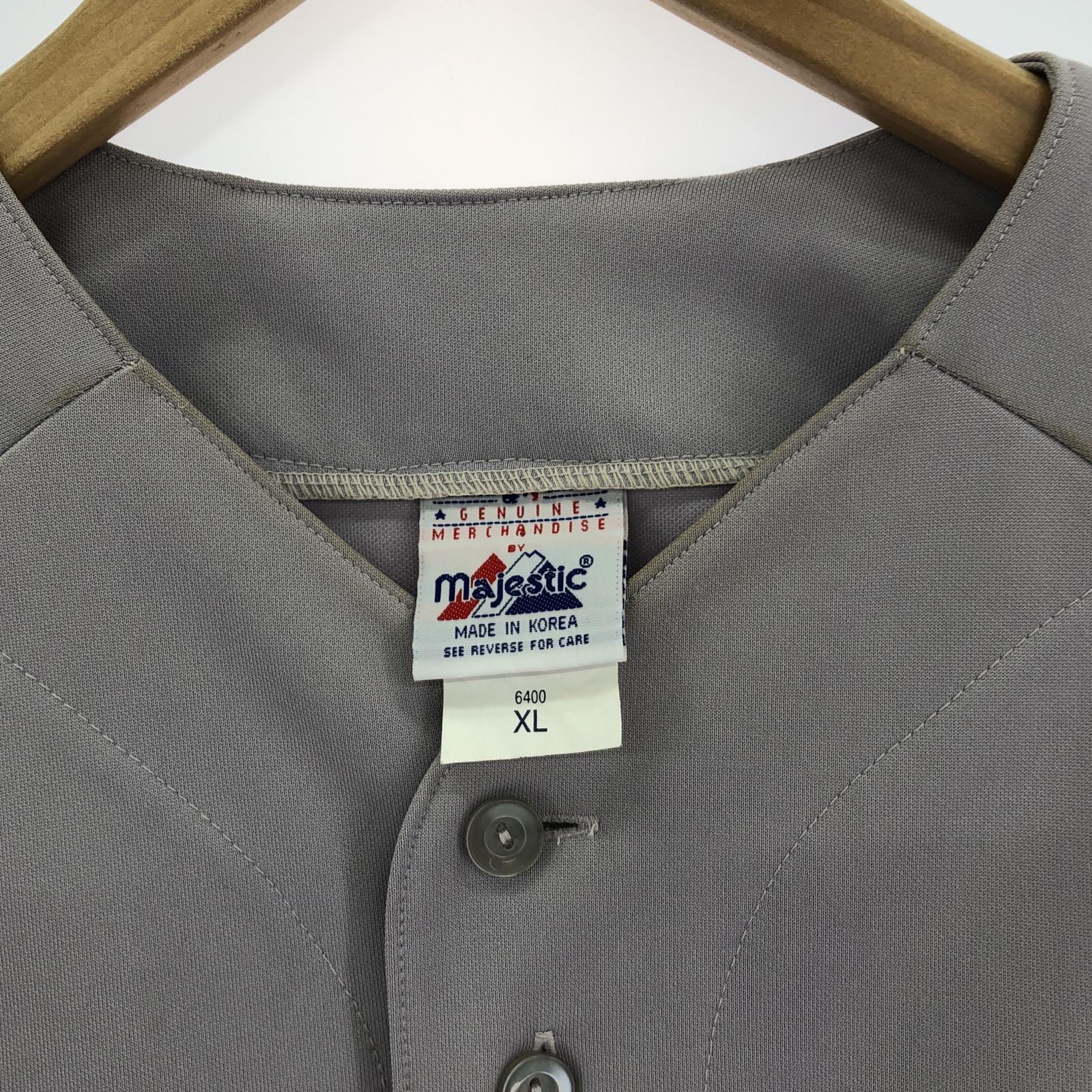 長袖シャツ Majestic SS NEW YORK YANKEES ケ グレー