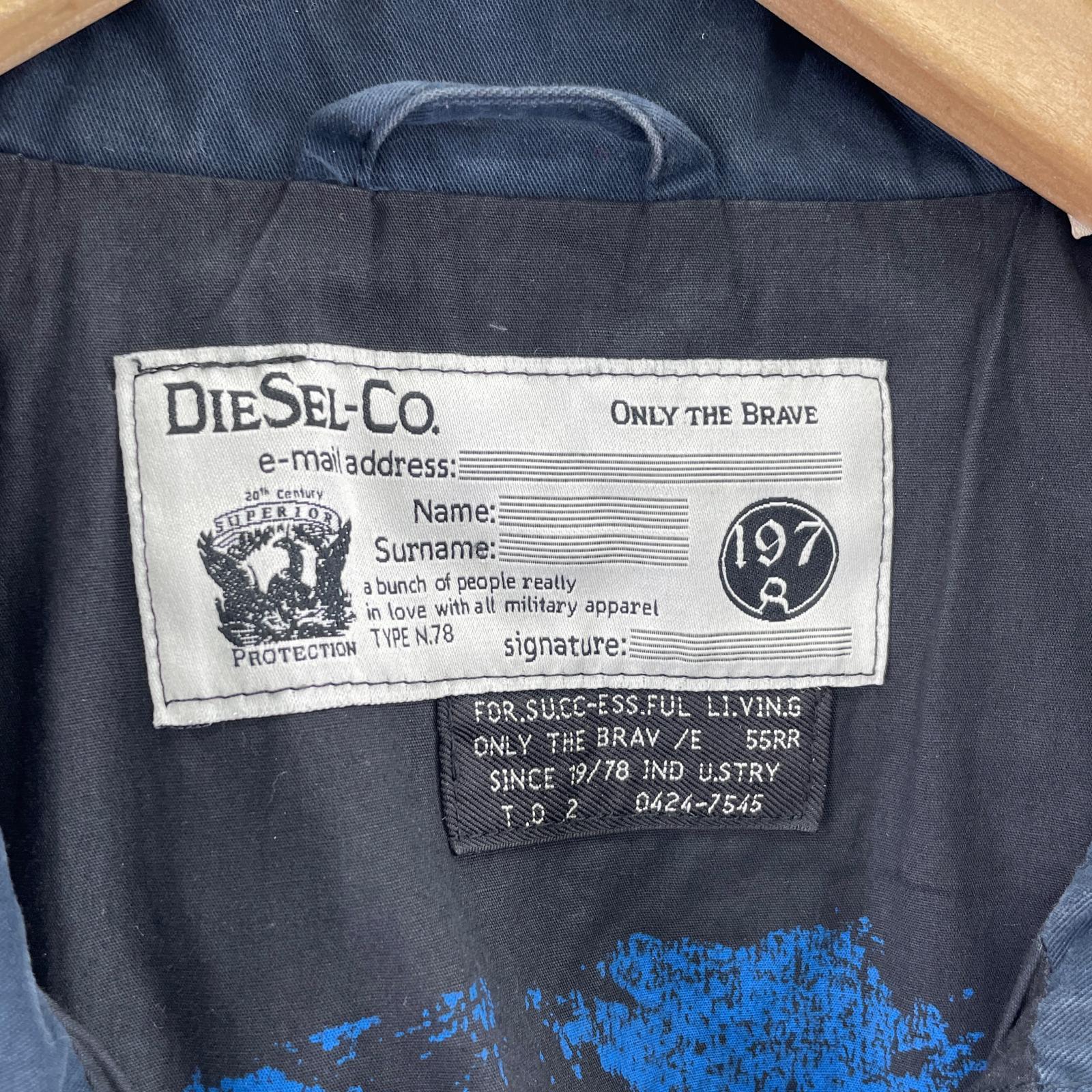 その他アウター DIESEL ミリタリージャケット L ネイビー