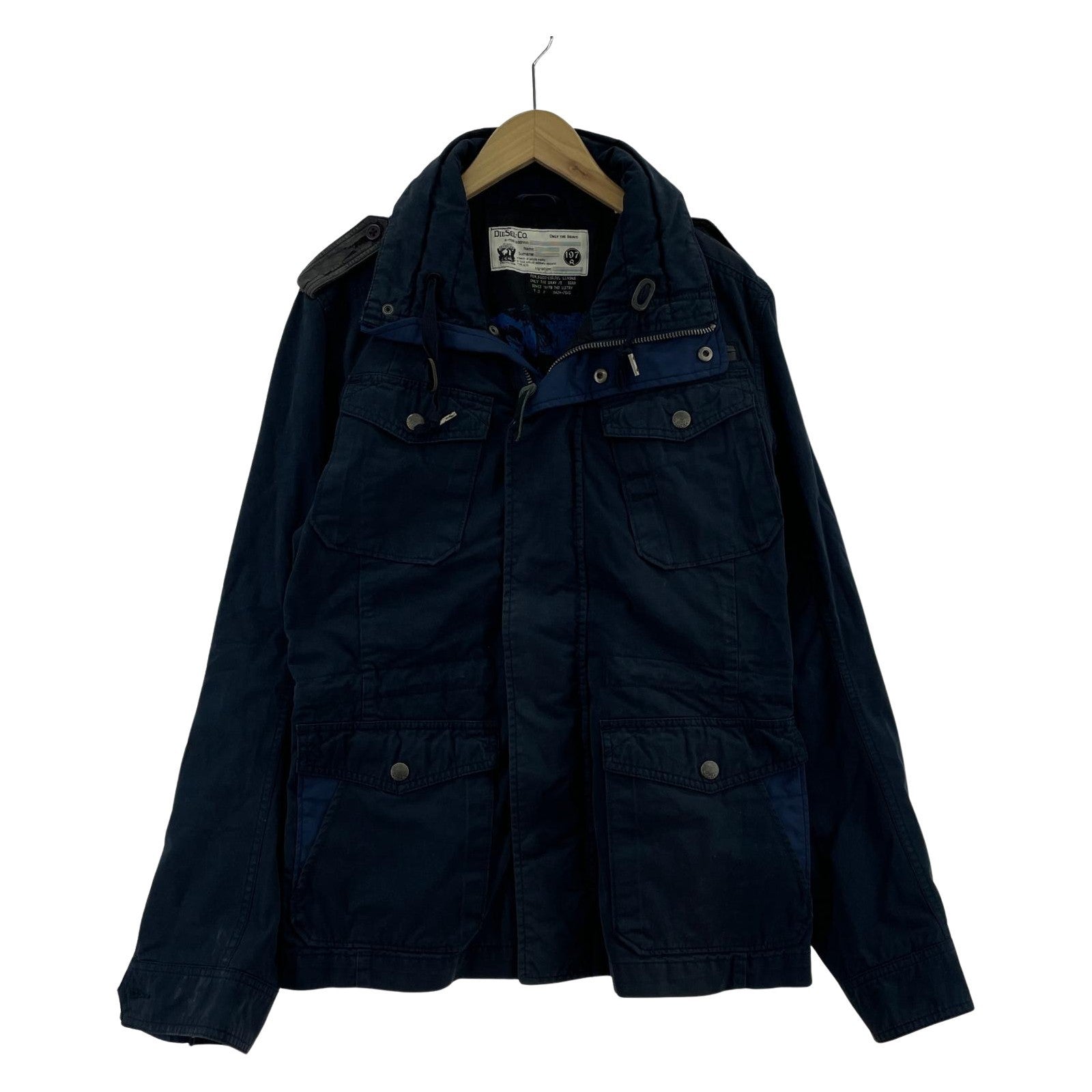 その他アウター DIESEL ミリタリージャケット L ネイビー