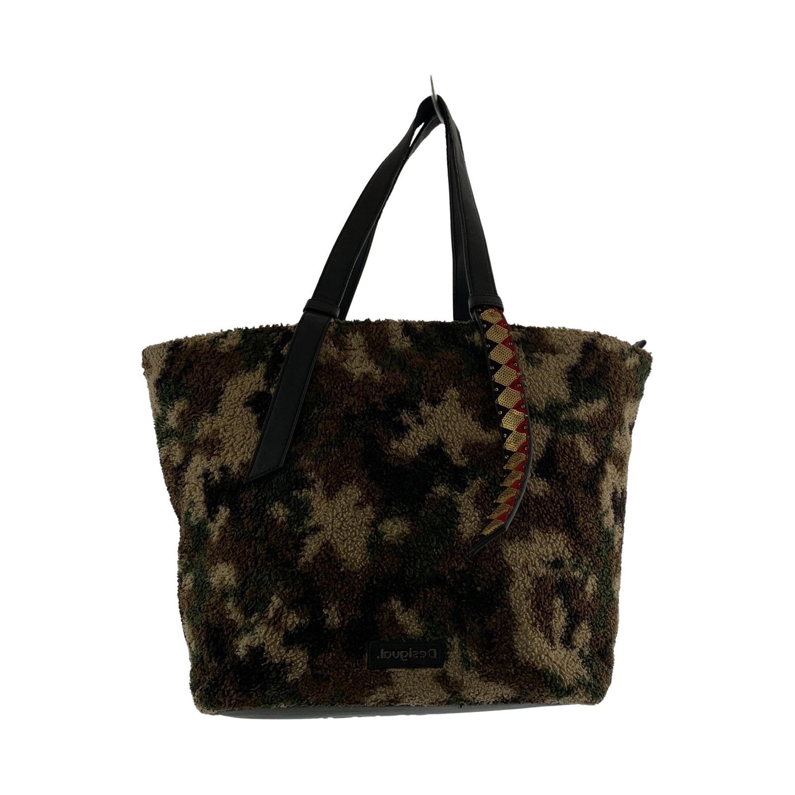 その他バッグ Desigual カモ柄ウールトートバック 21WAXA81