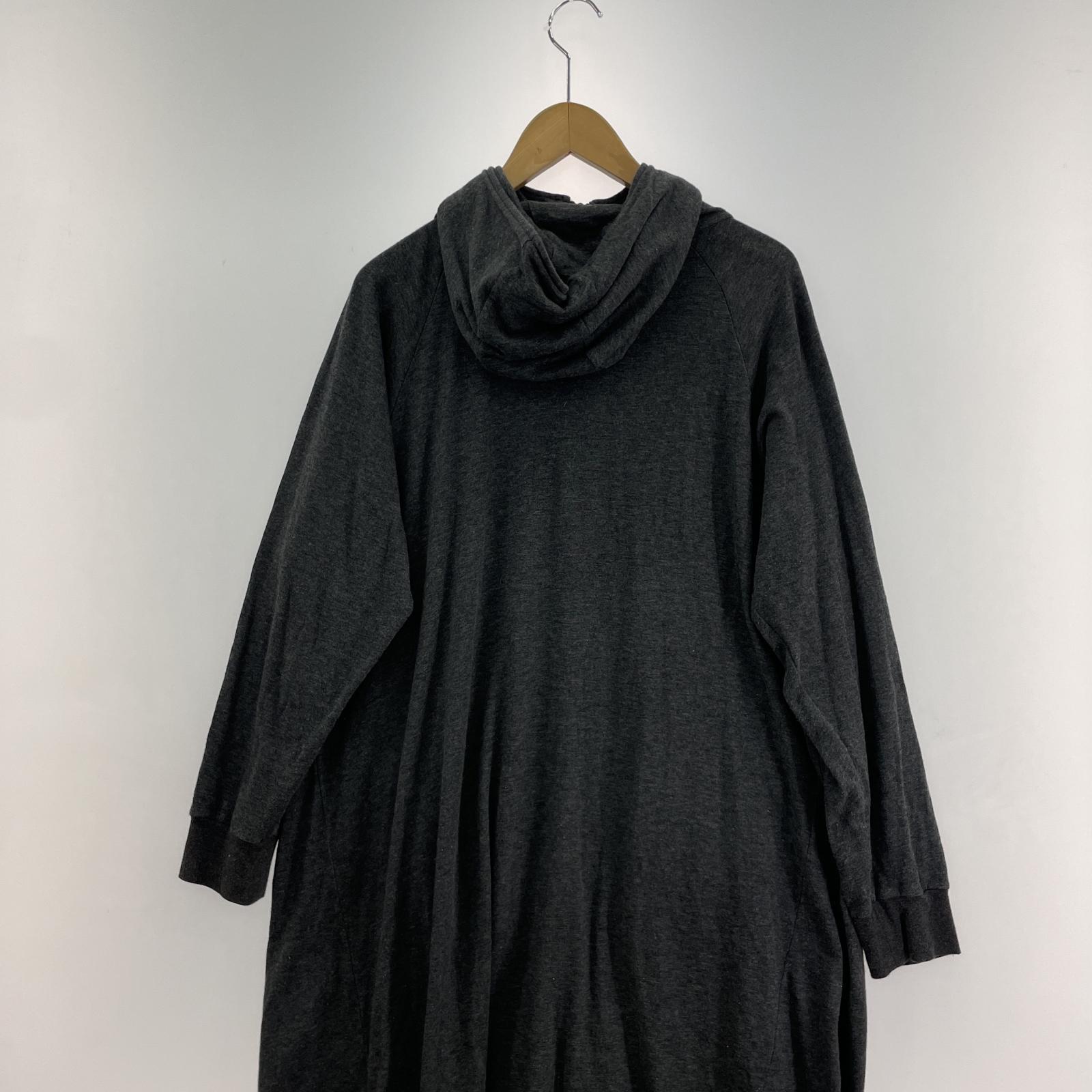 ワンピース gomme ロングパーカージップワンピース/グレー M グレー