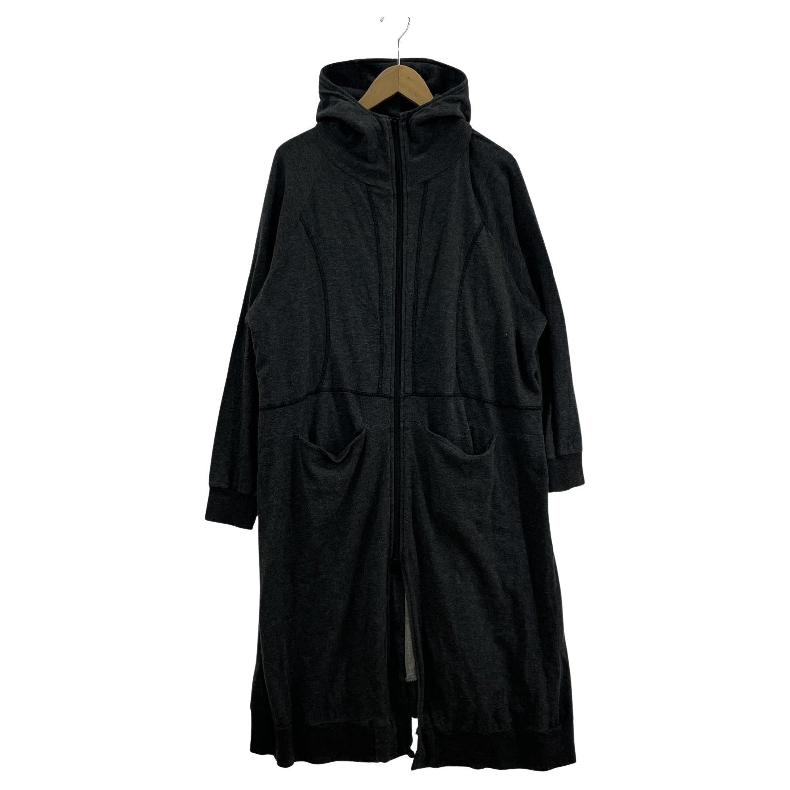ワンピース gomme ロングパーカージップワンピース/グレー M グレー