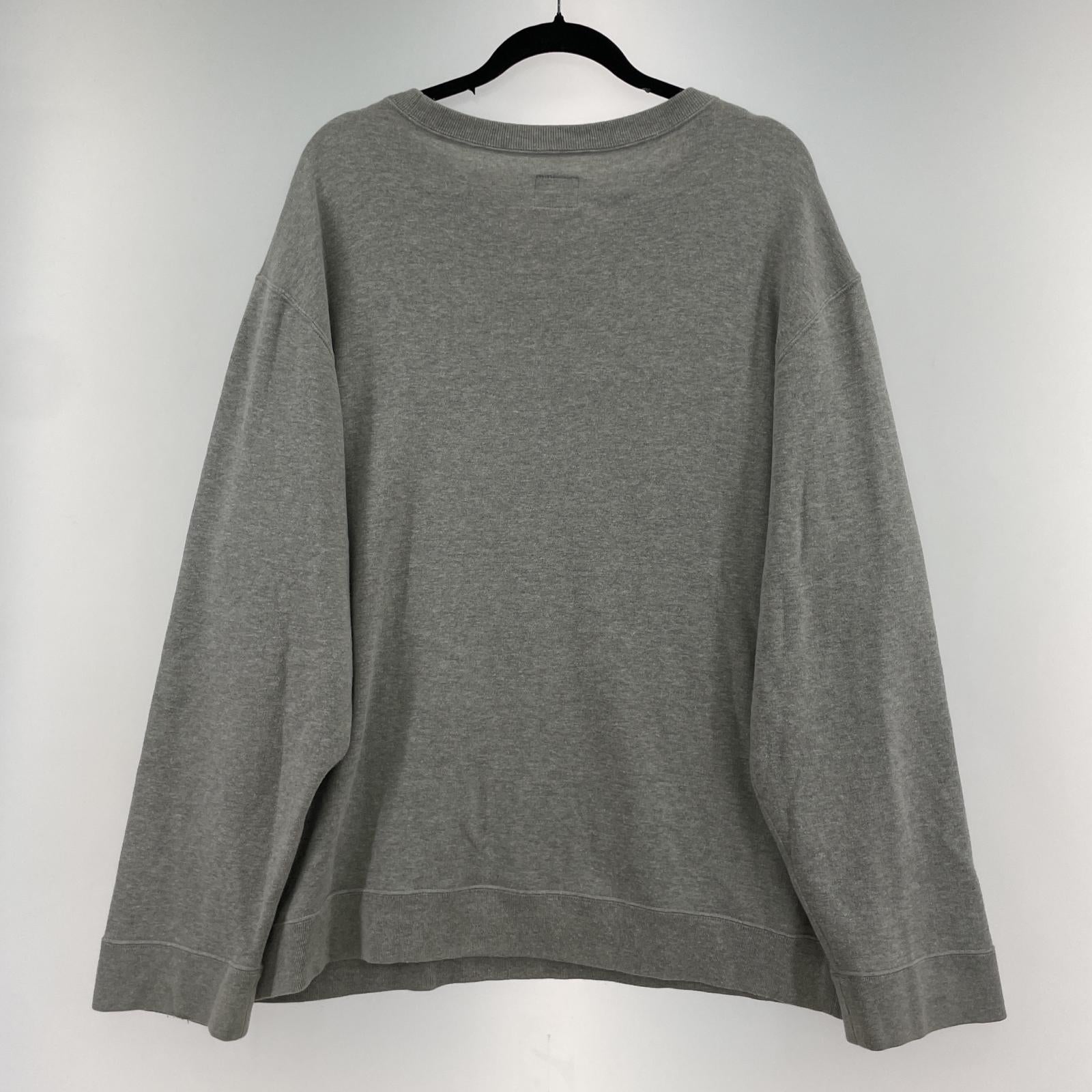 その他トップス Needles アーチロゴ クルーネックスウェット XL グレー グレー
