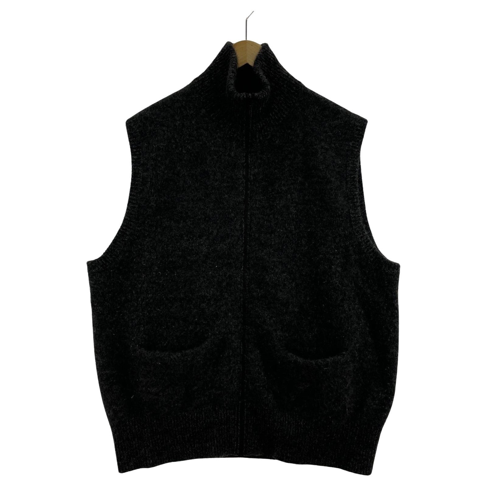 その他アウター MAATEE&SONS CASHEMERE 強圧縮 JIP VEST-CHARCOAL MT3303-0108 グレー