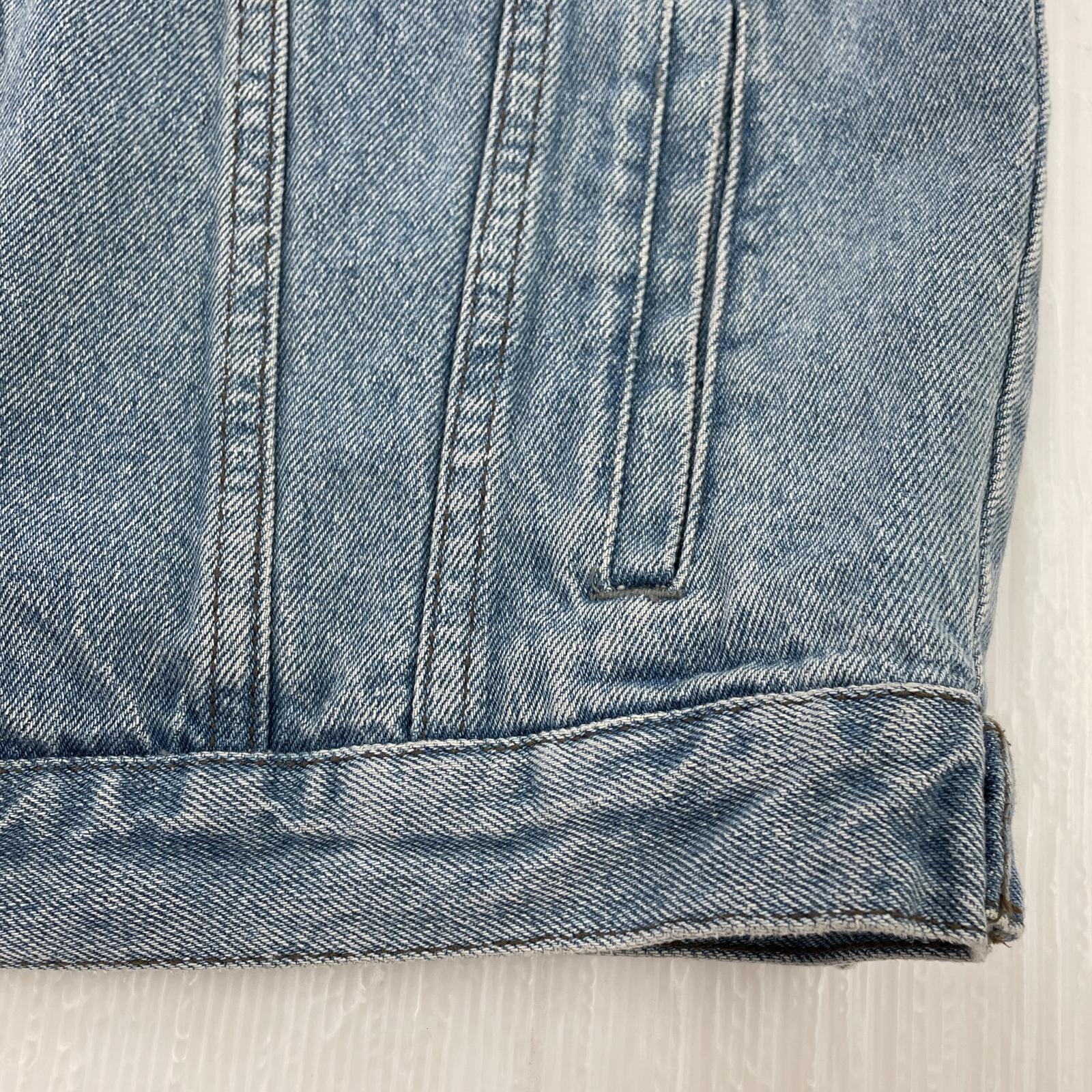 その他アウター Harley-Davidson デニムベスト 刺繍 S S ブルー