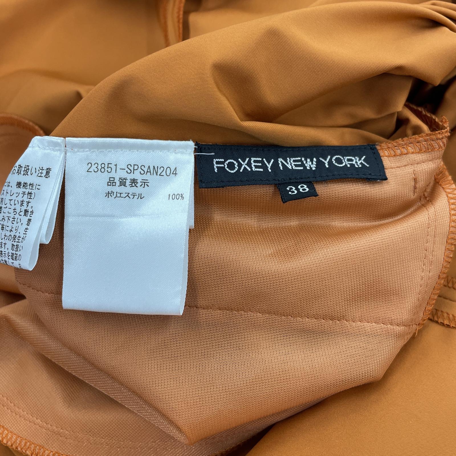 ワンピース FOXEY NEW YORK N/Sワンピース オレンジ オレンジ