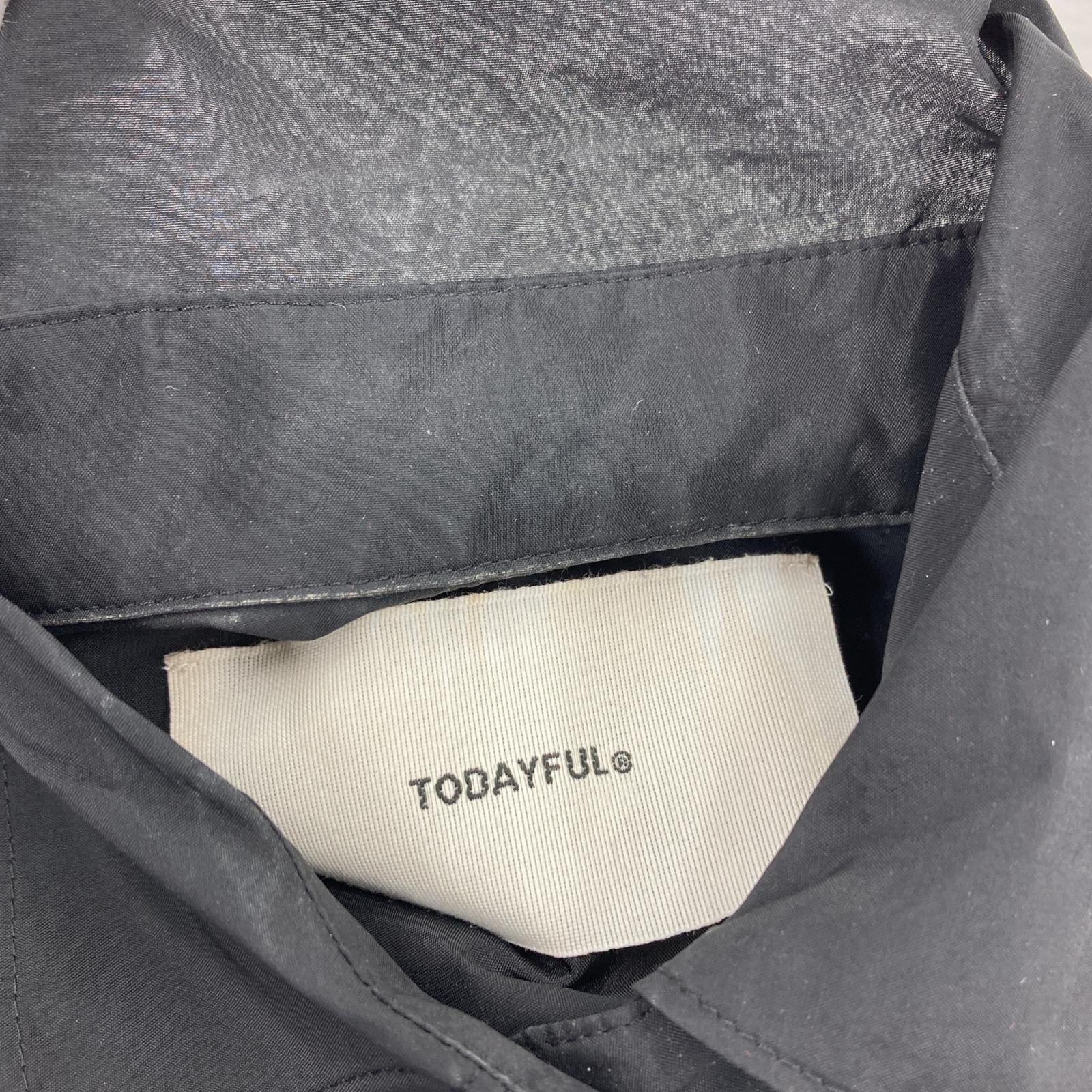 その他トップス TODAYFUL/24SSサテンショートシャツ/BLK フリー ブラック
